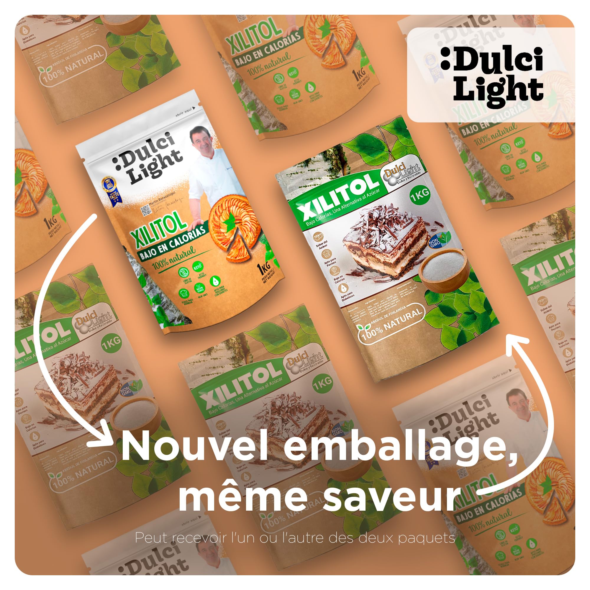 Dulcilight Édulcorant Xylitol Sucre de Bouleau 3kg 100% Saveur Naturelle | Zero Non OGM Keto Végétalien Sans Gluten Calorie Réduites | Sans Sucre pour Diabétiques Pouvoir Édulcorant 1:1