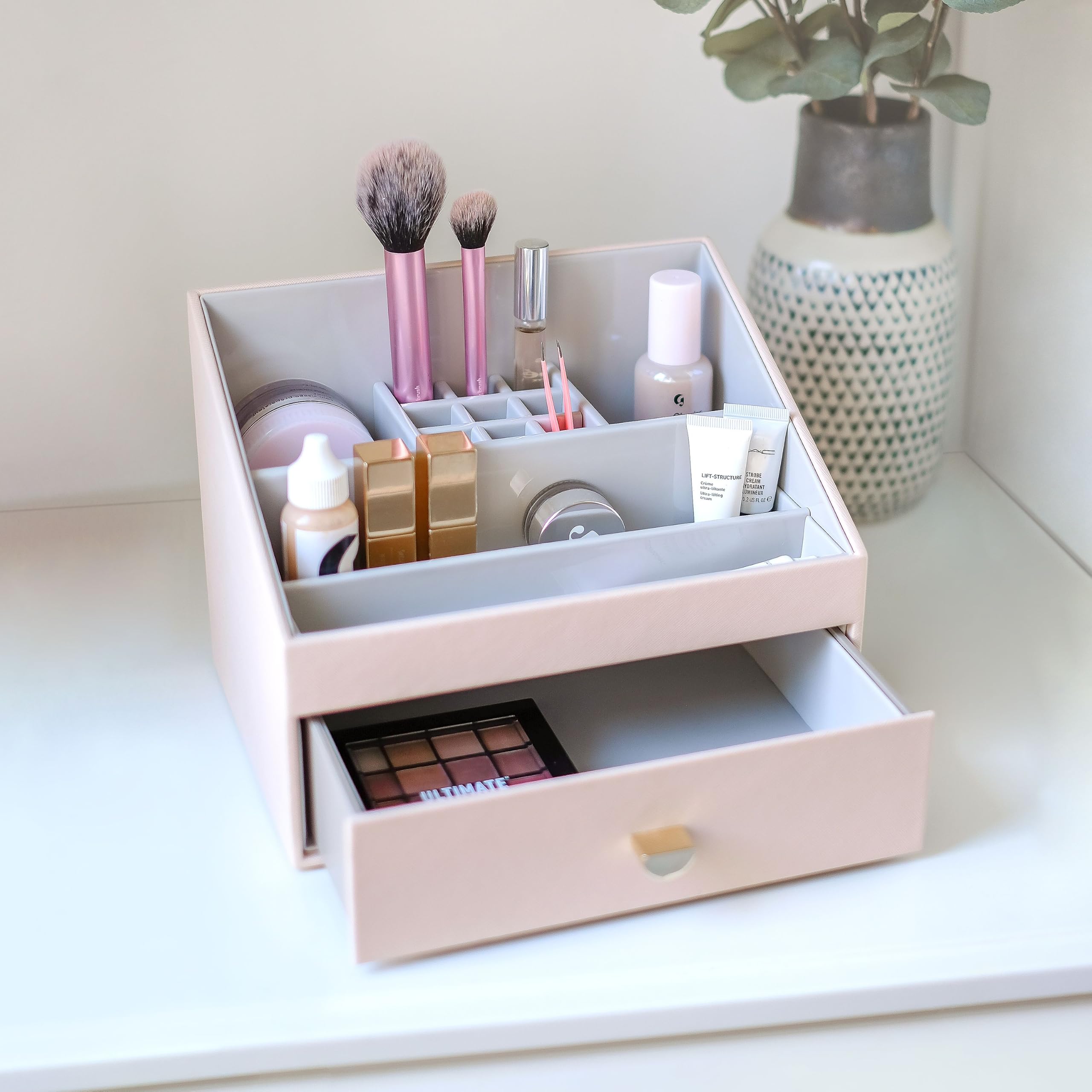 Stackers Blush Pink Makeup Organiser