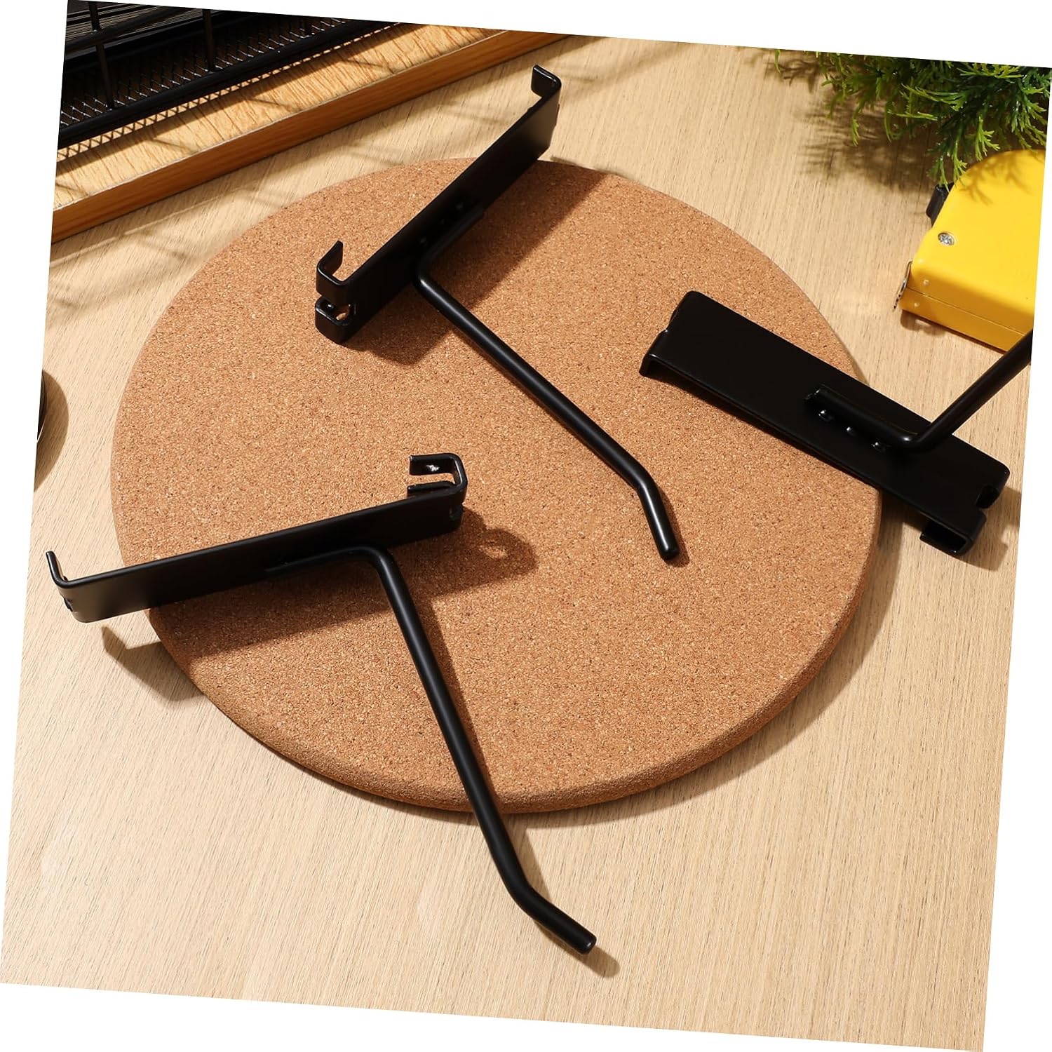 12Pcs Wall Hooks Double Hooks for Grid Panel Display Heavy Load Capacity Safe Tip Design for Retail Home Organization and Craft Shows