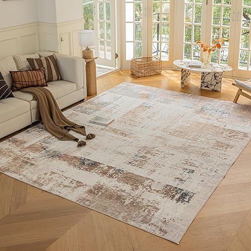 Alfombra de área de 8 x 10 pies para dormitorio, alfombra lavable para sala de estar, cocina, comedor, antideslizante, decoración del hogar,