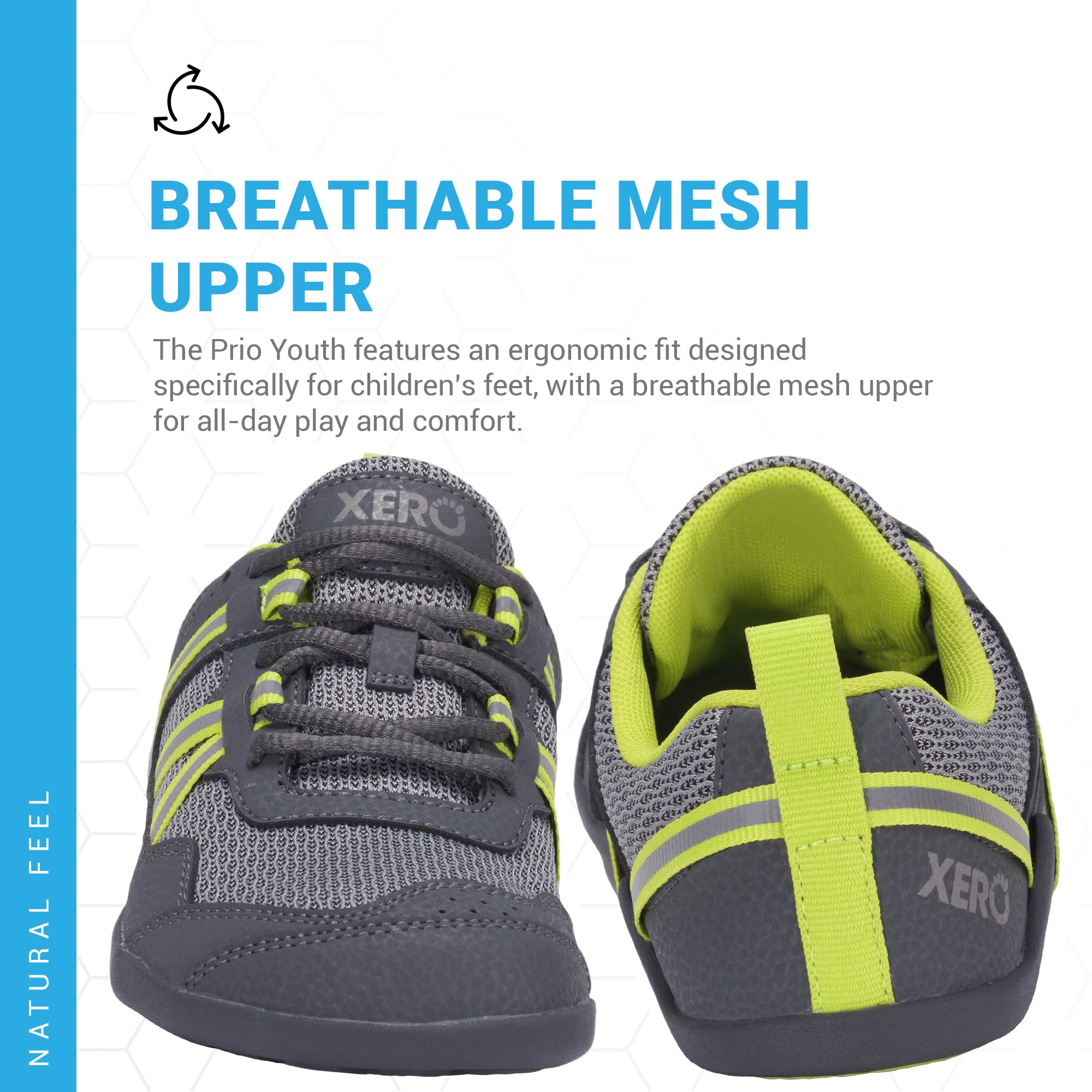 Xero Shoes Buty do biegania dla dzieci dla chłopców i dziewczynek, lekkie, zero drop, uczucie chodzenia boso