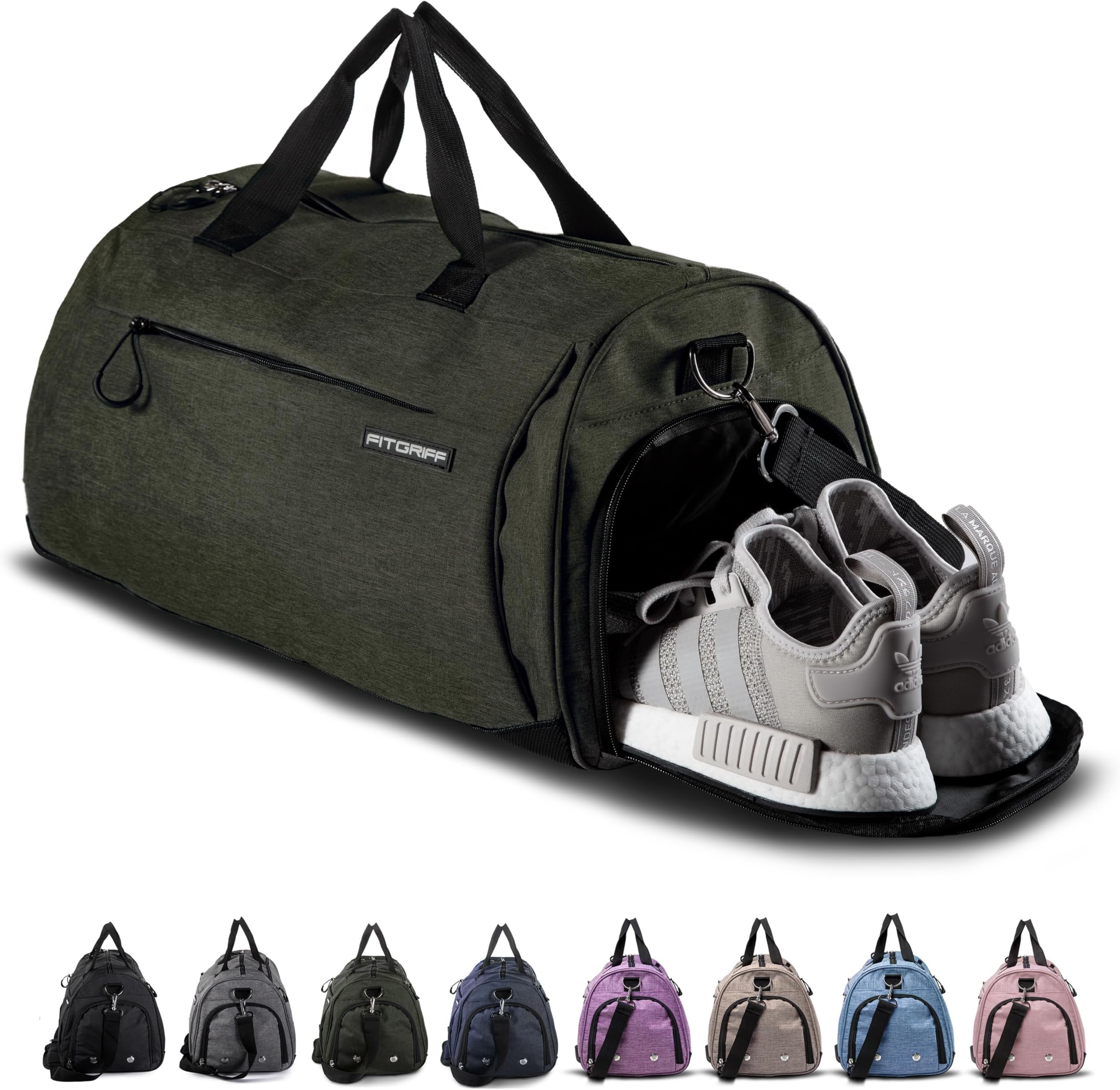 Gym Bag for Men & Women with Shoe & Wet Compartment - Duffle Bag for Travel, Sports, Fitness & Workout