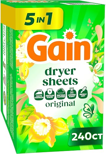 Feuilles de sèche-linge anti électricité statique originale Gain