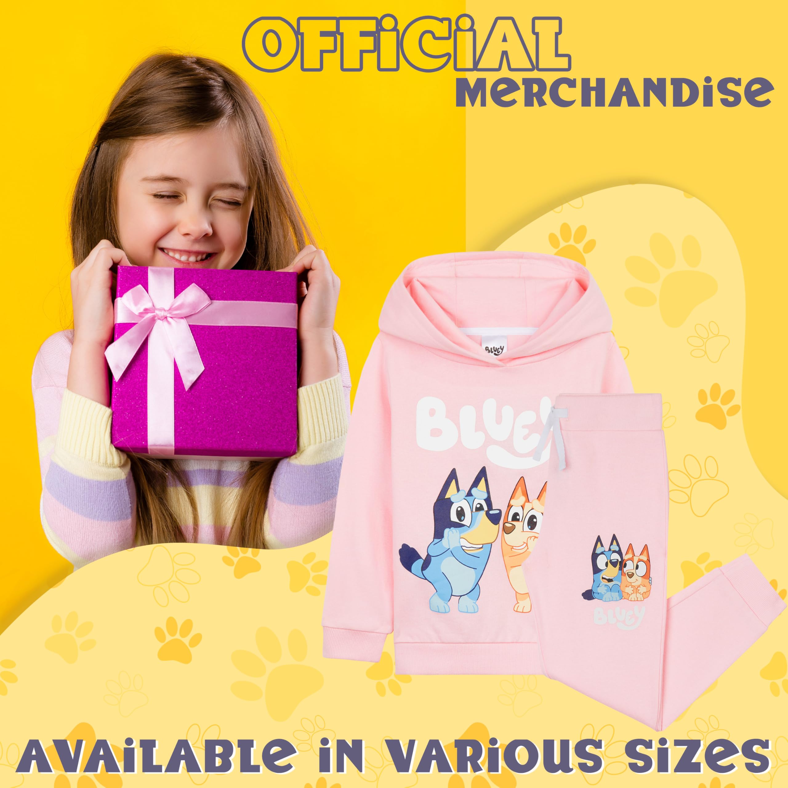 BlueY Ensemble de Survêtement, Ensemble Jogging Fille, 100% Coton Sportswear Fille - Cadeau Enfant