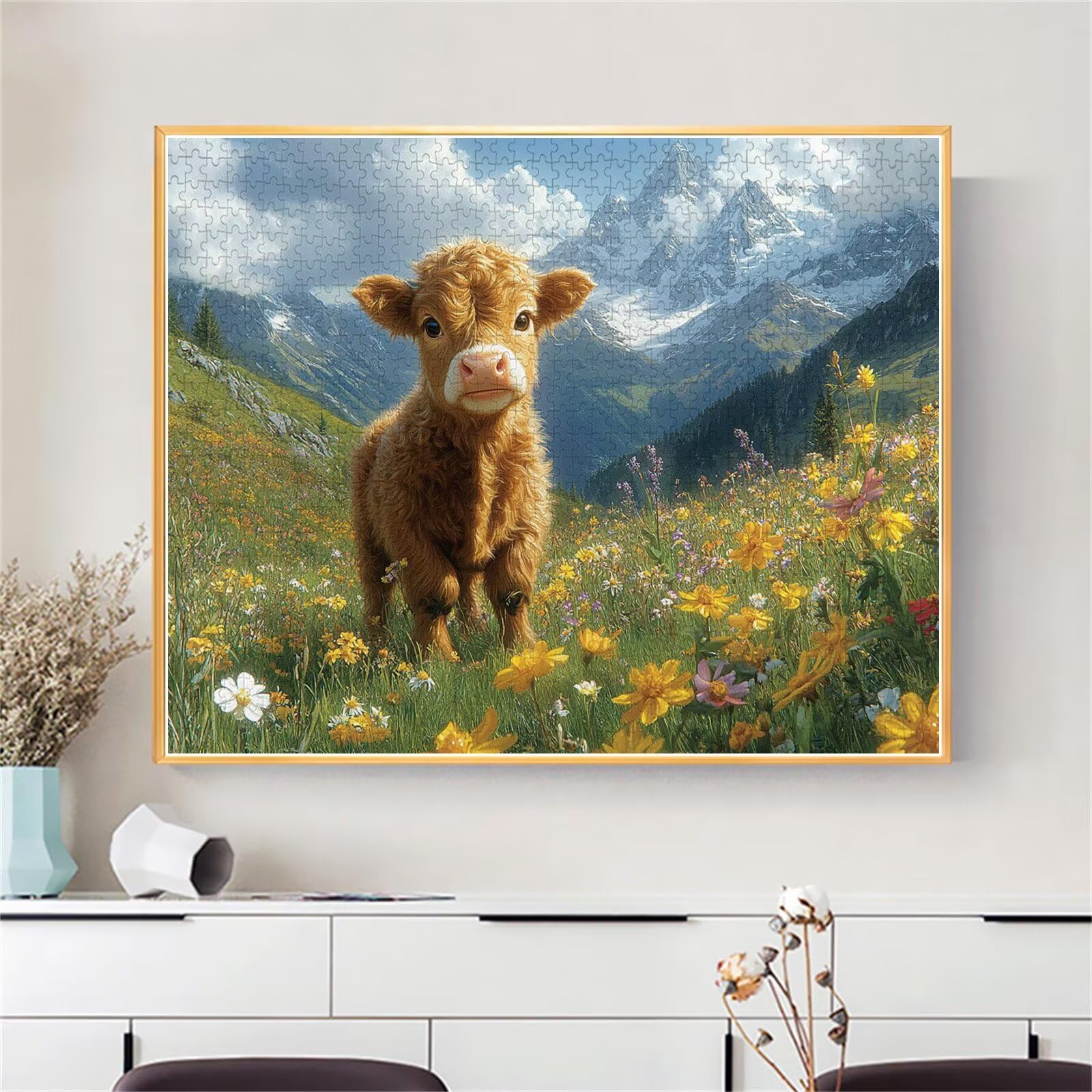 Puzzle Erwachsene 2000 Teile Ochse Landschaft Educa Jigsaw für Kinder ab 8 Jahren Mädchen Jungen, Erwachsene Impossible Klassische Puzzles Schwer, Anspruchsvoll Spielspaß, Als Geschenke 70x99cm t-762