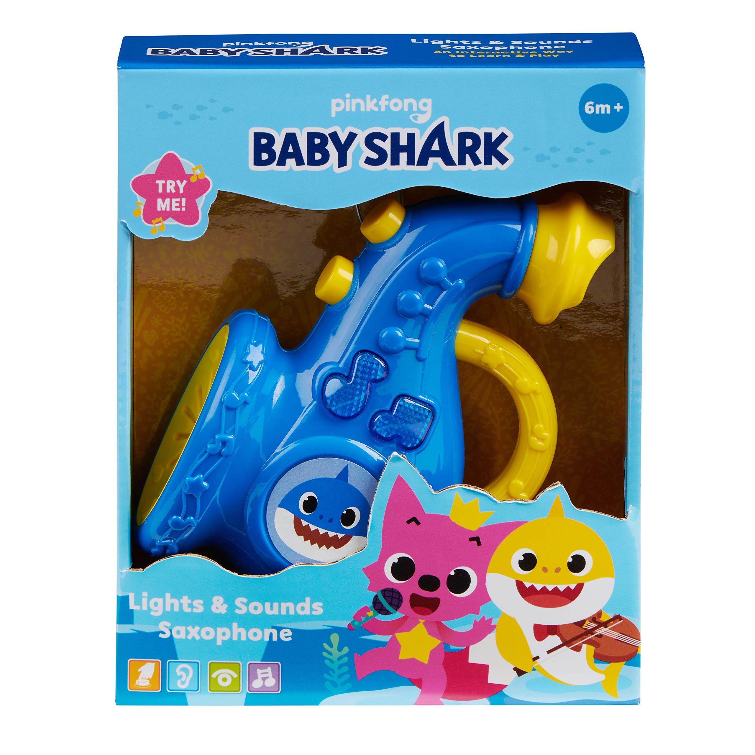 Snapklik.com : Pinkfong Baby Shark Lights N Sounds Saxophone