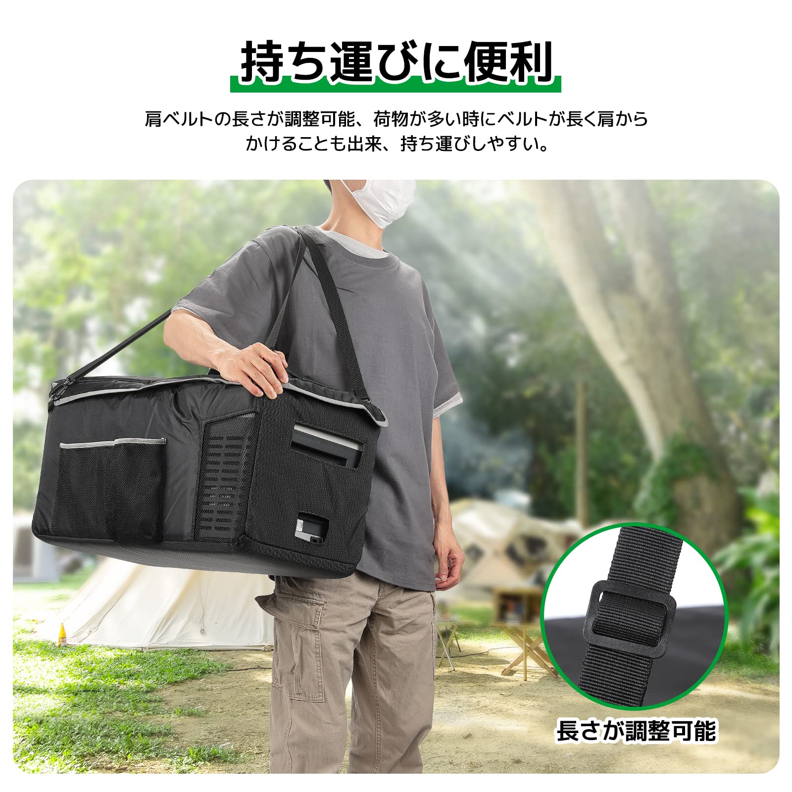 Amazon.co.jp: F40C4TMP 車載冷蔵庫 バッグ 18L 汎用 保冷