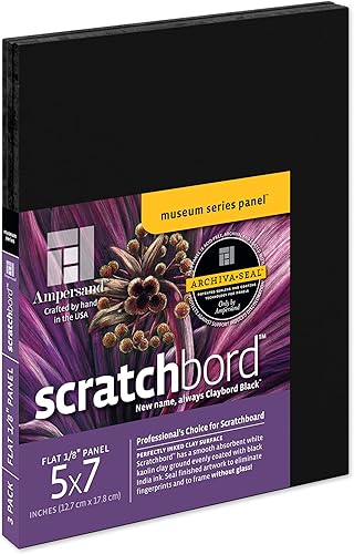 Ampersand Scratchboard 5 x 7 3 por paquete Ampersand Scratchboard 5 x 7 3 por paquete