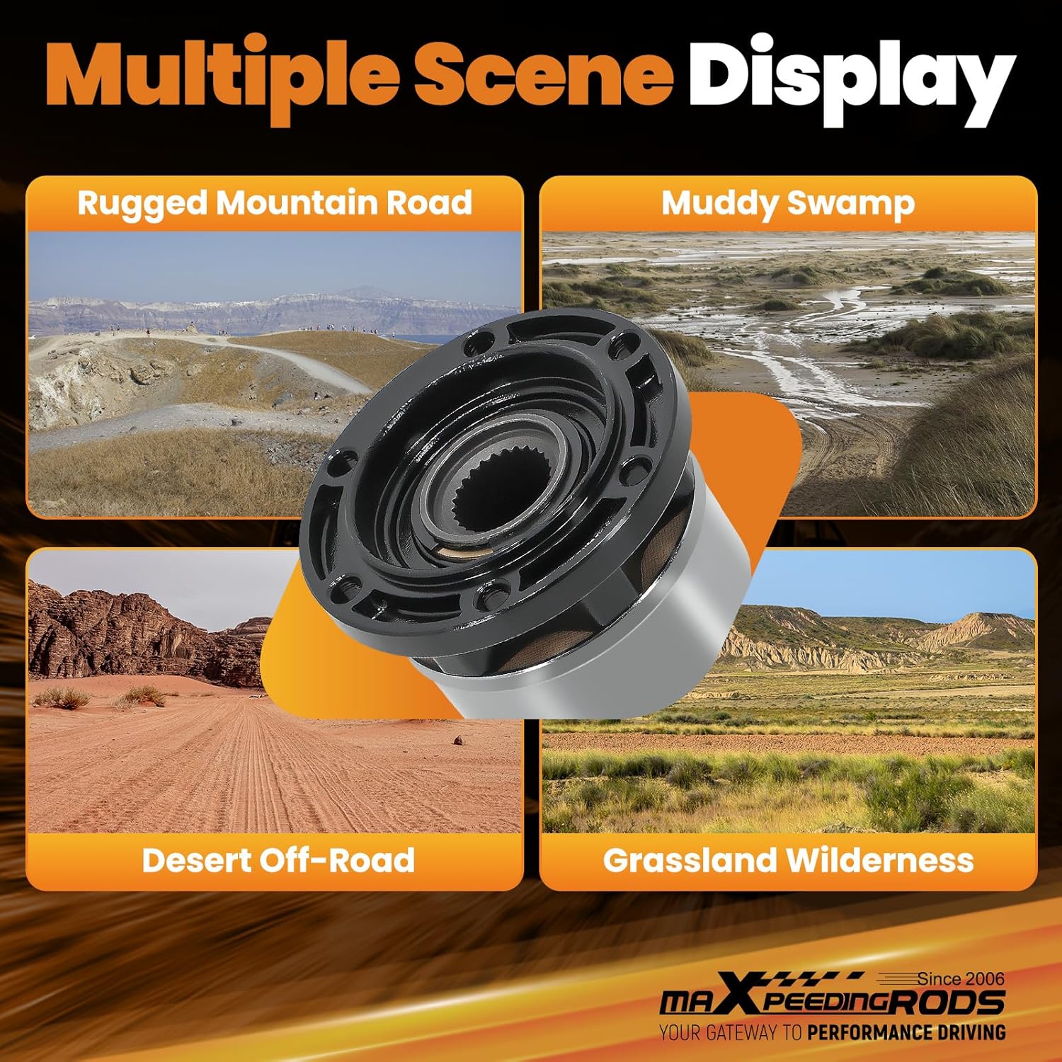maXpeedingrods Manual Locking Hubs for Suzuki Samurai Sidekick Geo Tracker 1989-1997