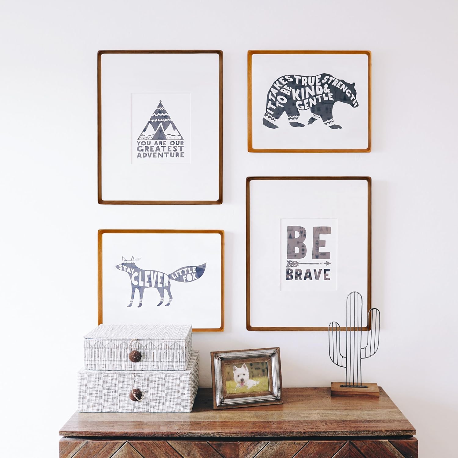 XKIILH 12x16 Picture Frames Walnut Solid Wood Vertical Horizontal Standing Display Photos 8.5x11 with Mat or 12x16 Without Mat Lovely Gift for Desk Tabletop Wall Mount Gallery Poster Frame H16 Walnut 12x16 matted to 8.5x11