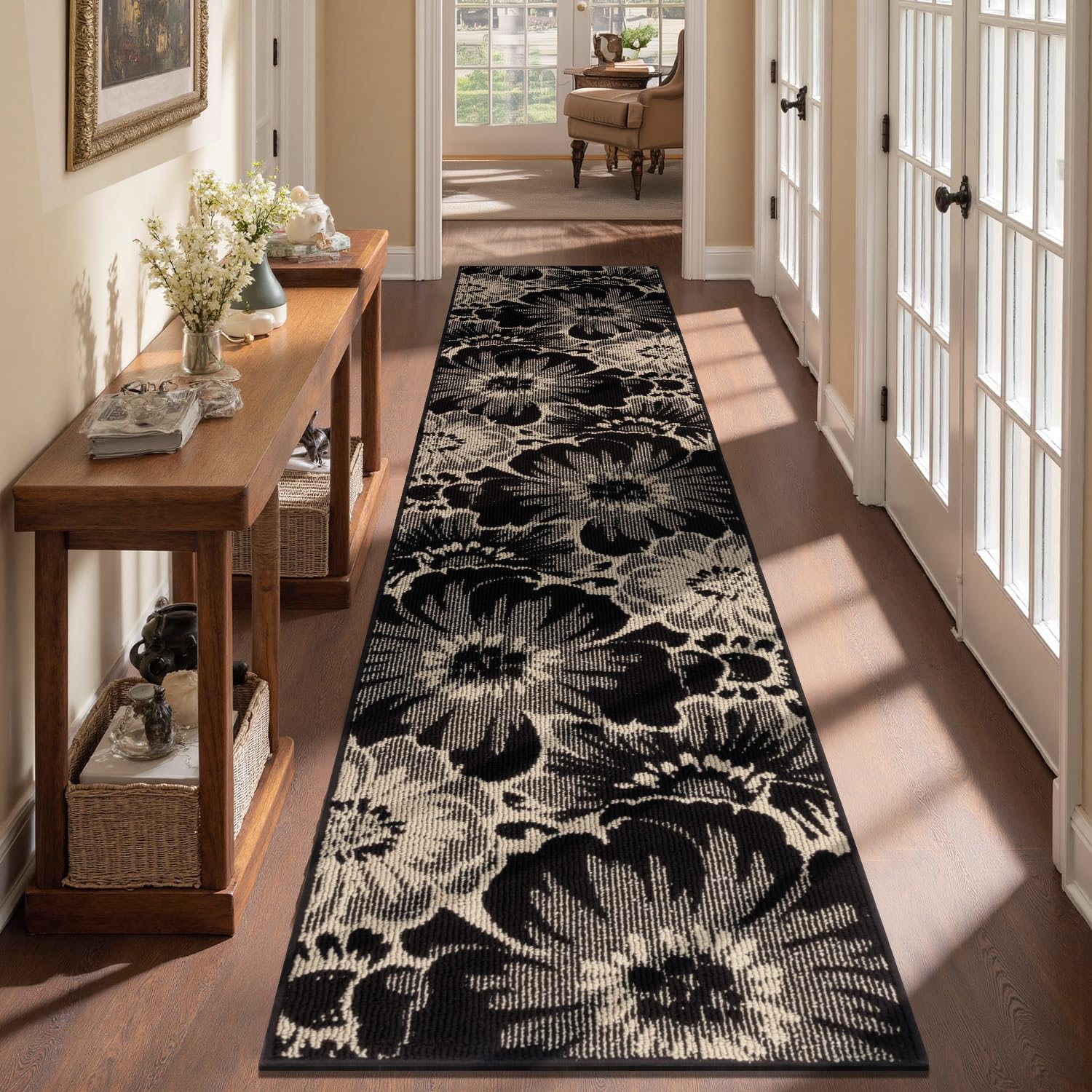 Findosom Floral High-Low Runner Rug