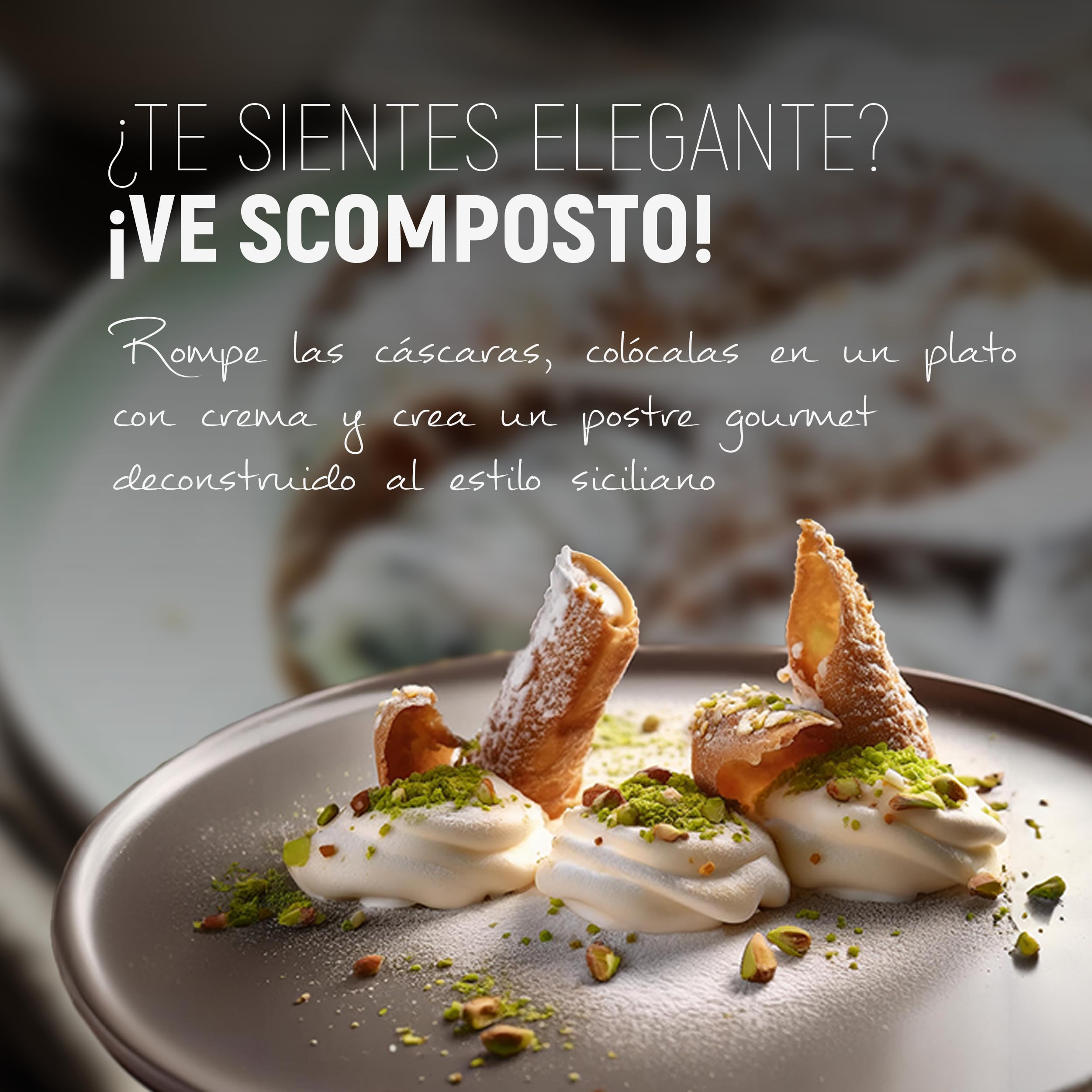 Cannoli Sicilianos, Kit de 12 Cannoli - HAZLO TÚ MISMO. Cannoli Individuales, Crema Chantilly y Chocolate. Kit de Cannoli con Crema en Polvo para Preparar en Casa. CANNOLI - SIKALY