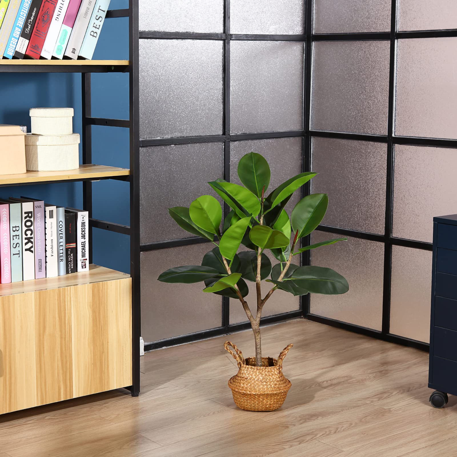 Amazon｜Kazeila 人工ゴムの木 3フィート フェイクプラスチック