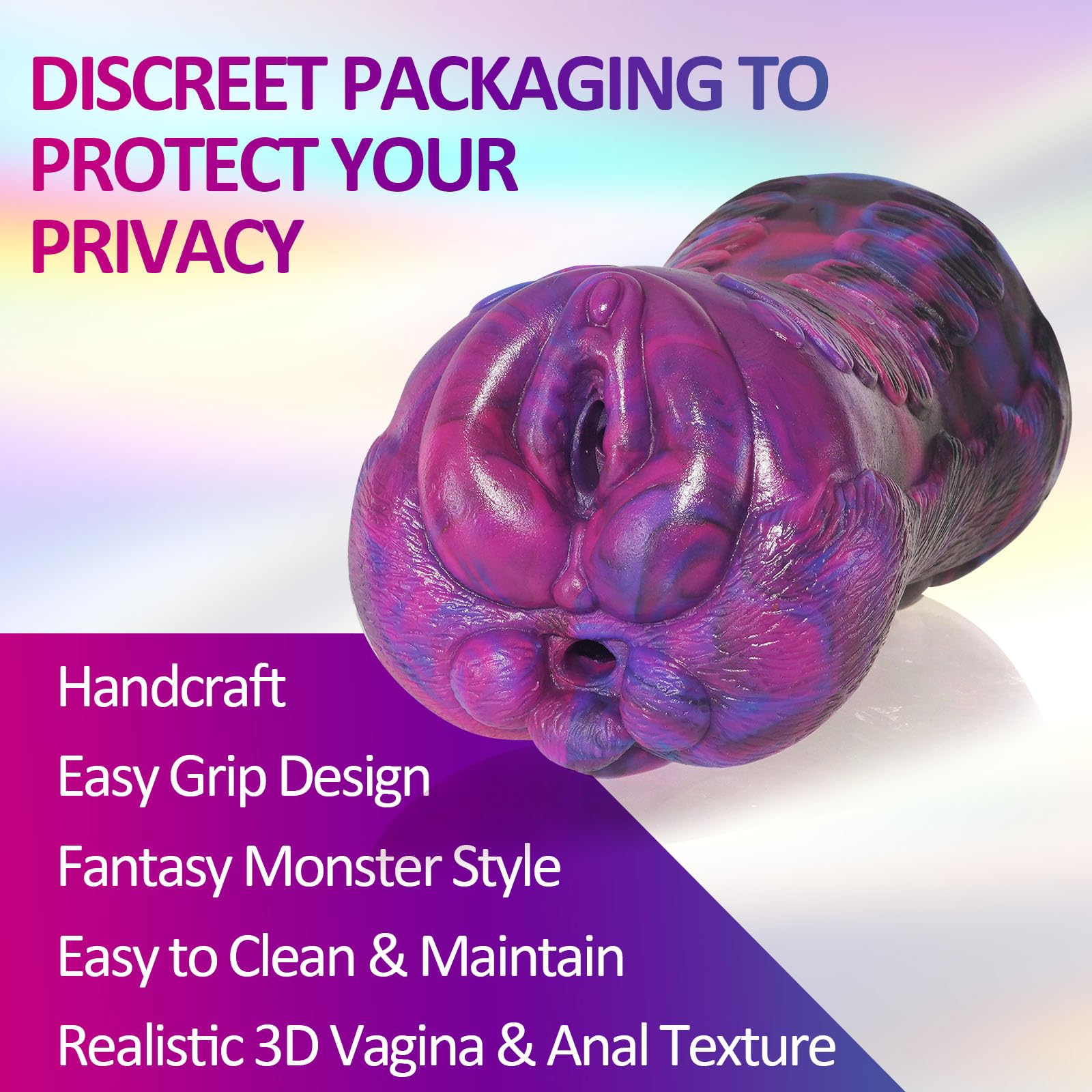 Masturbâteur Homme Mains Libres Sex Toys,Masturbeuse Masculin Cul Poche Chatte Anal Vaginette Réaliste Silicone Souple,Masturbateur Cup Succion Monstre Fantaisie Entraîneur Pénis Pocket Pussy Sextoyse