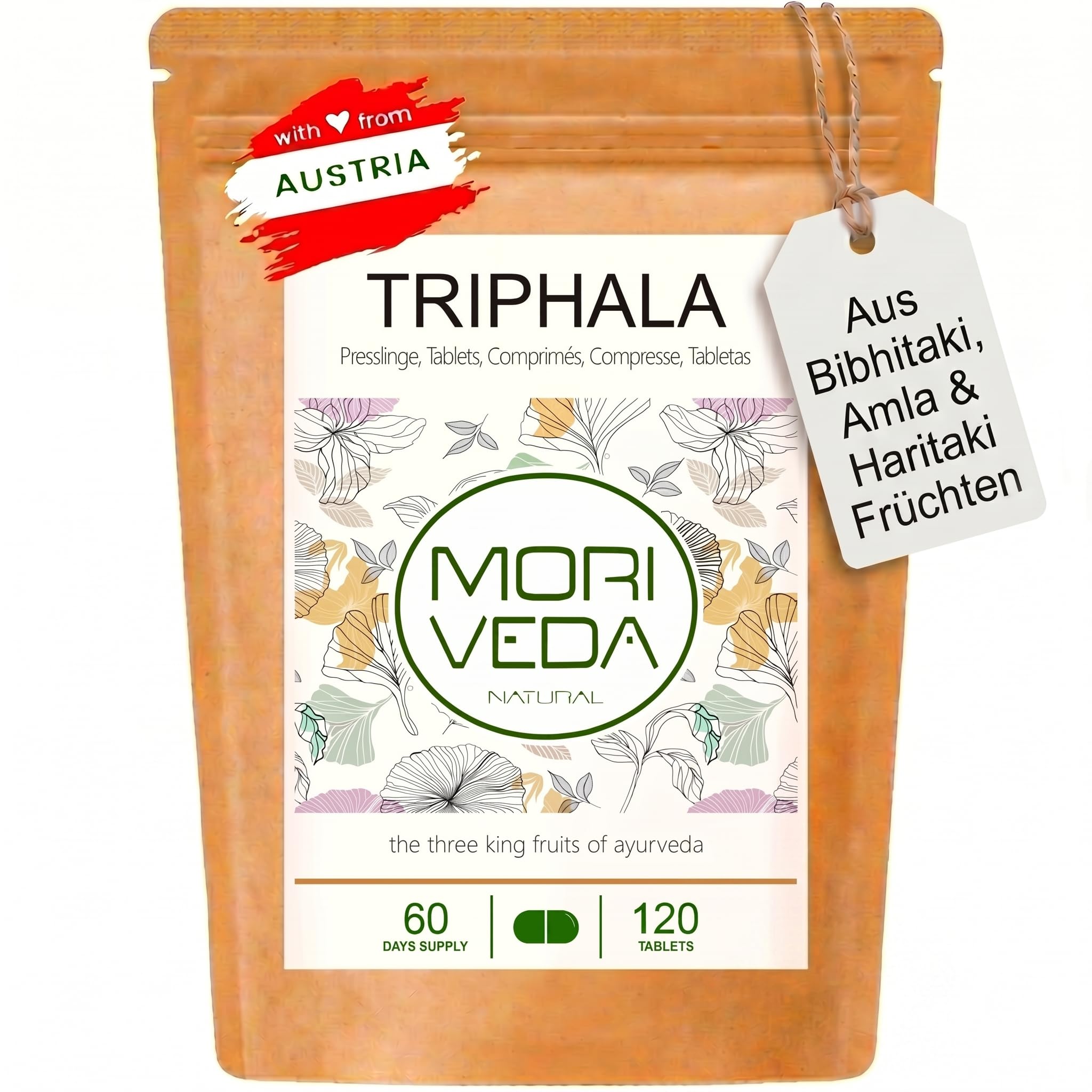 MoriVeda Triphala Presslinge 1000mg 120 Stk. - Ayurveda