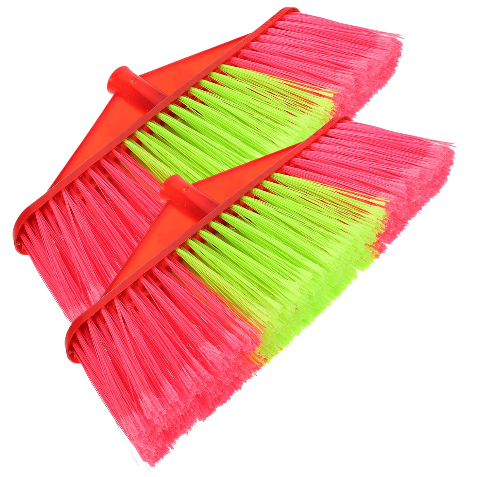Healeved Home Broom Part Plastic Broom Head 2 Pack Floor Sweeper Refill Easy to Carry Anti-wear Material Random