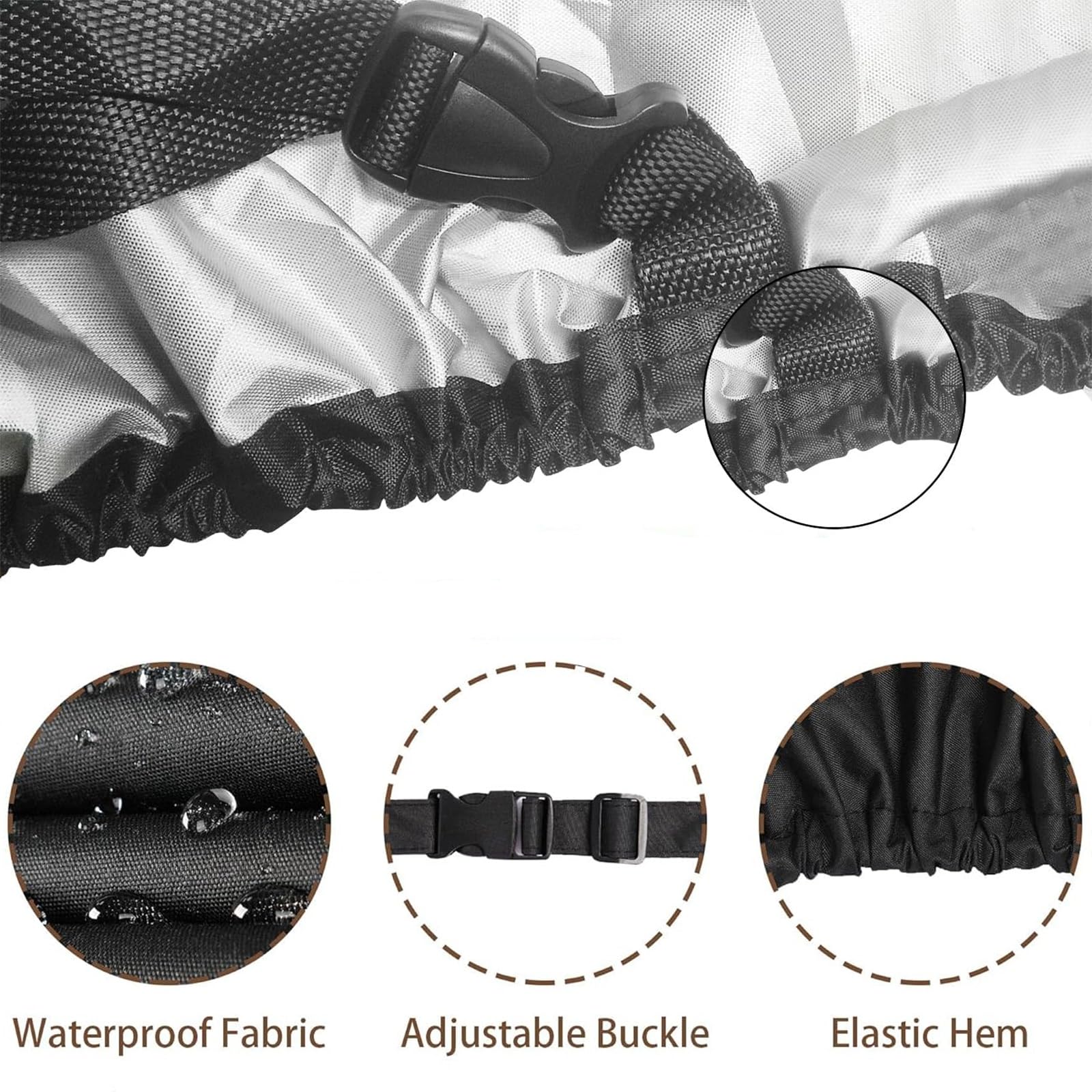 Pokrowiec do przechowywania kajaka, Pokrowiec na kajak do przechowywania zewnątrz Wielokolorowy, wiele rozmiarów(Camo,For 6.8-8.2ft kayak)