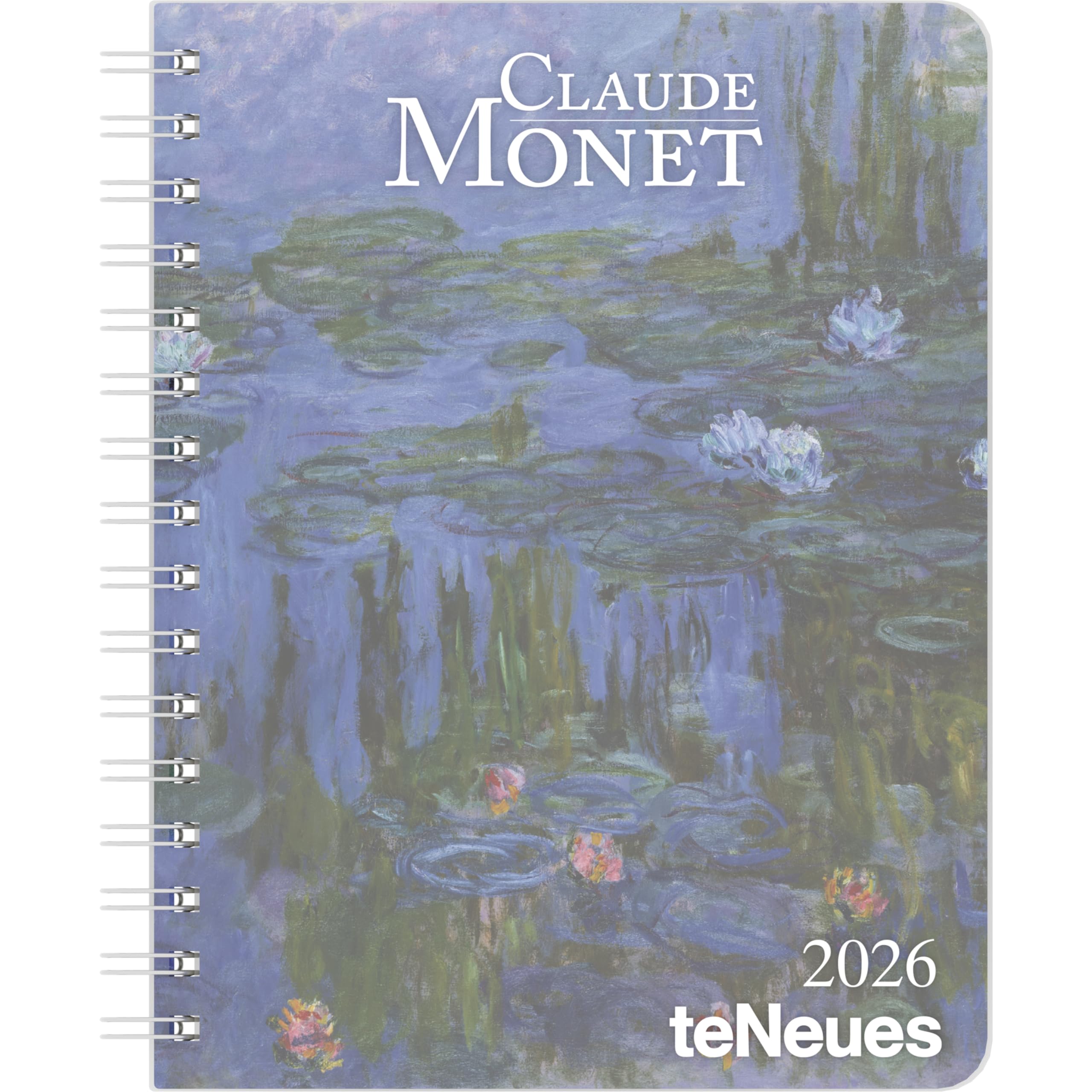 teNeues - Claude Monet Diary 2026 – Buchkalender 17x22 cm | Wochenkalender Deluxe mit Impressionismus-Motiven für Monet-Fans & Kunstliebhaber: Diary