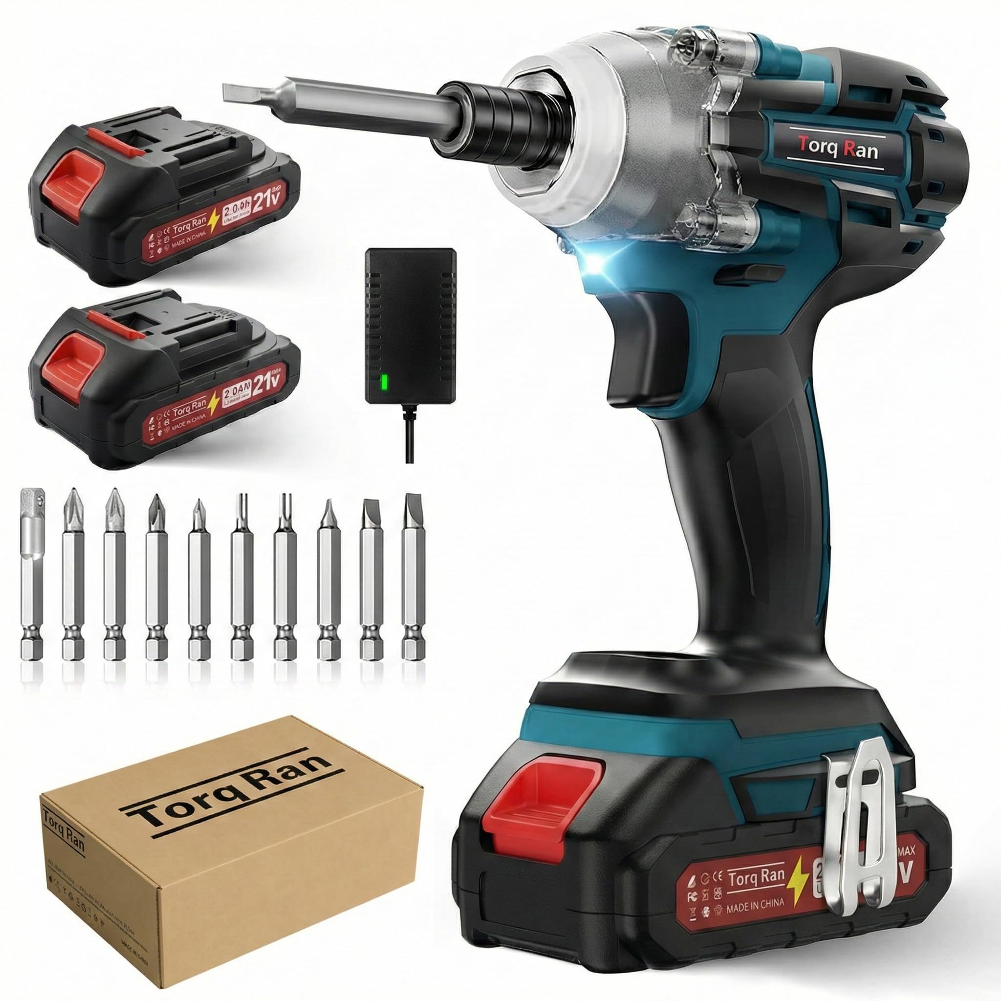 Amazon | TorqRan インパクトドライバー 充電式 21V 【最大トルク360N Amazon | TorqRan インパクトドライバー 充電式 21V 【最大トルク360N