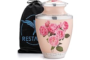 Giulia Rose Aluminum Ashes Urn: Commemorating Cherished Memories