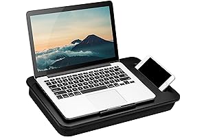 LapGear Sidekick Lap Desk with Device Ledge and Phone Holder for 15.6” Laptops
