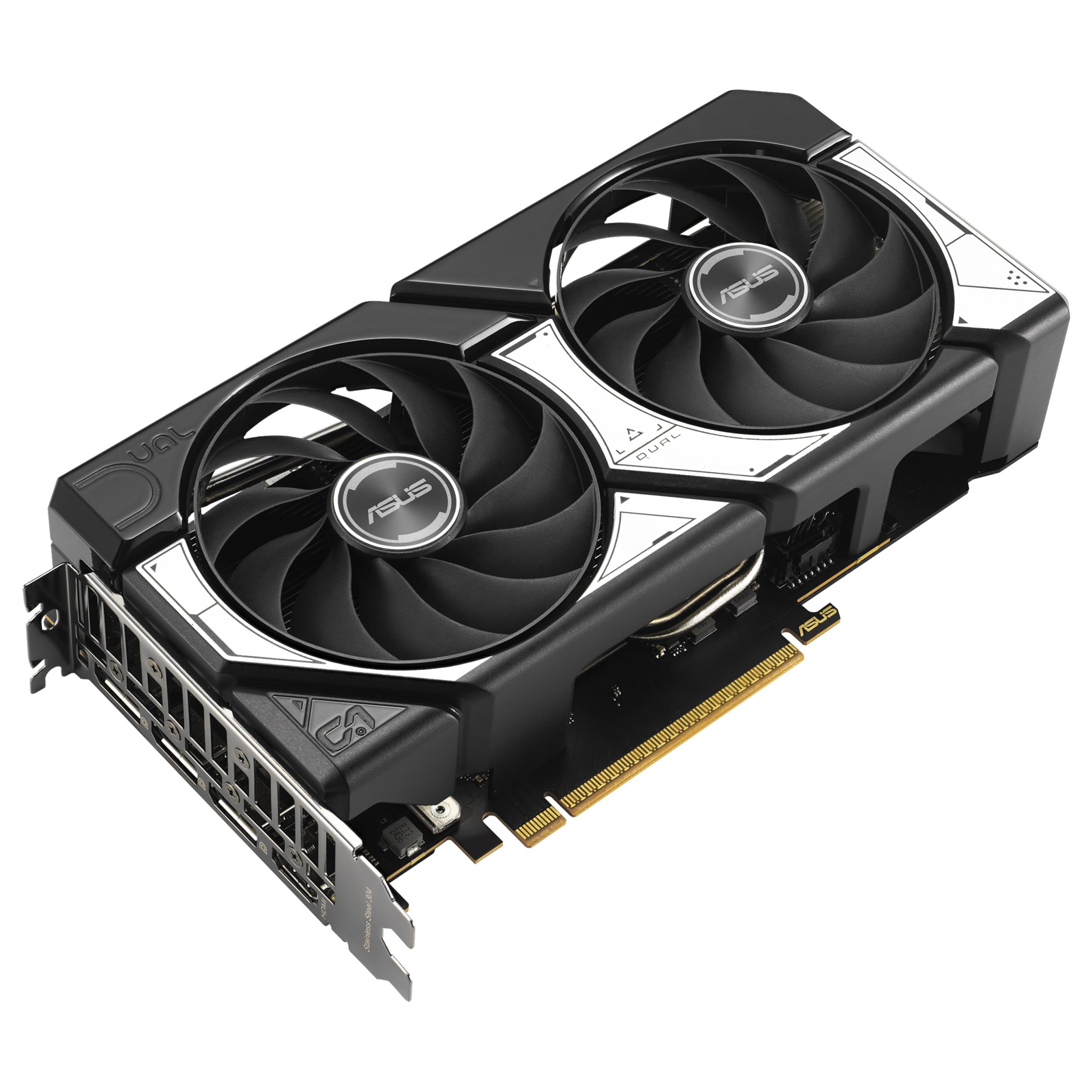 ASUS Dual GeForce RTX 5060 8 GB GDDR7 OC Edition Tarjeta gráfica (PCIe 5.0, 8 GB GDDR7, DLSS 4, HDMI 2.1b, DisplayPort 2.1b, diseño de 2,5 Ranuras, diseño de Ventilador Axial-Tech, tecnología 0dB)