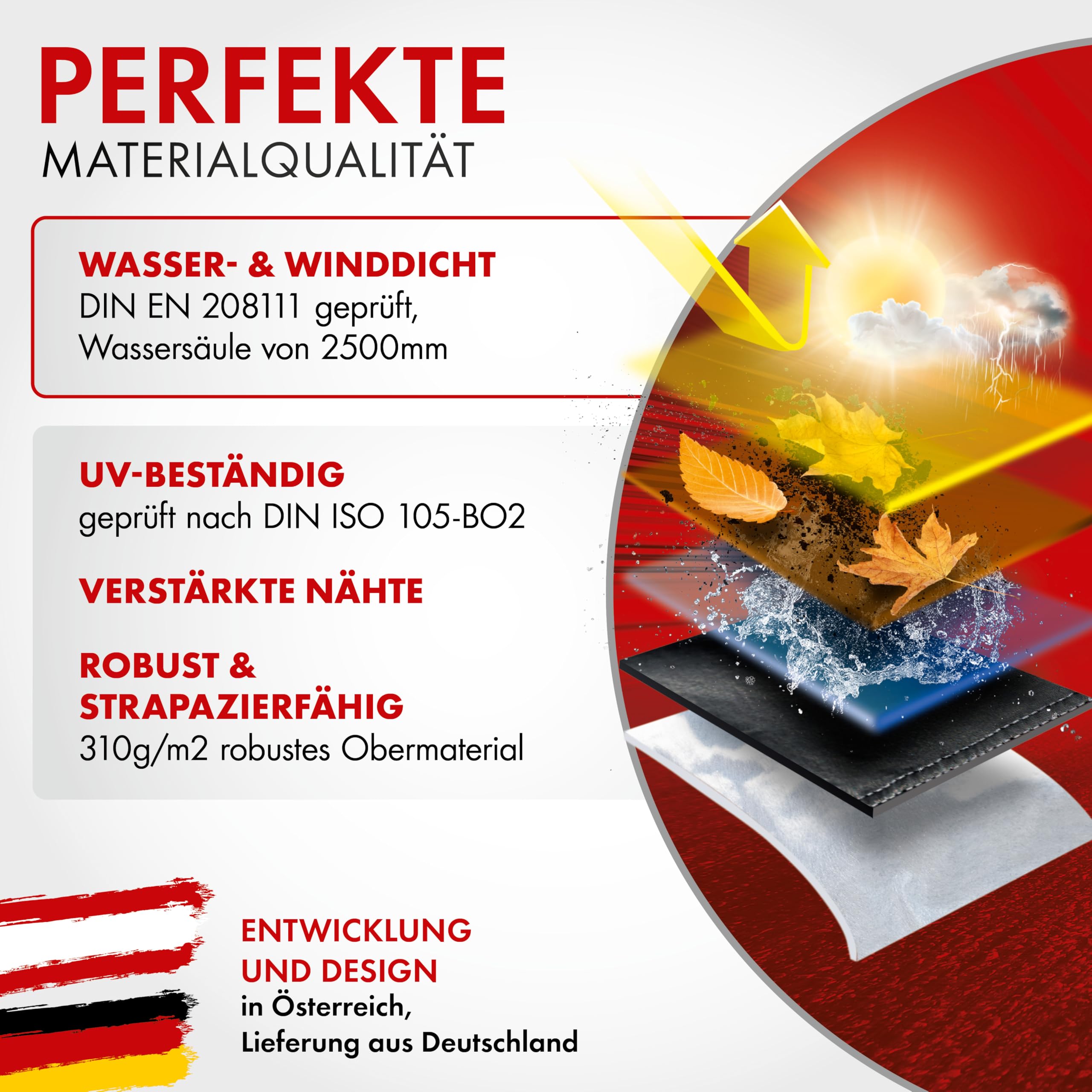 WALSER Premium Motorrad Abdeckplane S, Auszeichnung Sehr Gut* Abdeckplane wasserdicht, Vespa Abdeckplane aus PVC, Outdoor Motorrad Plane, Zubehör, schwarz 185x90x110 cm