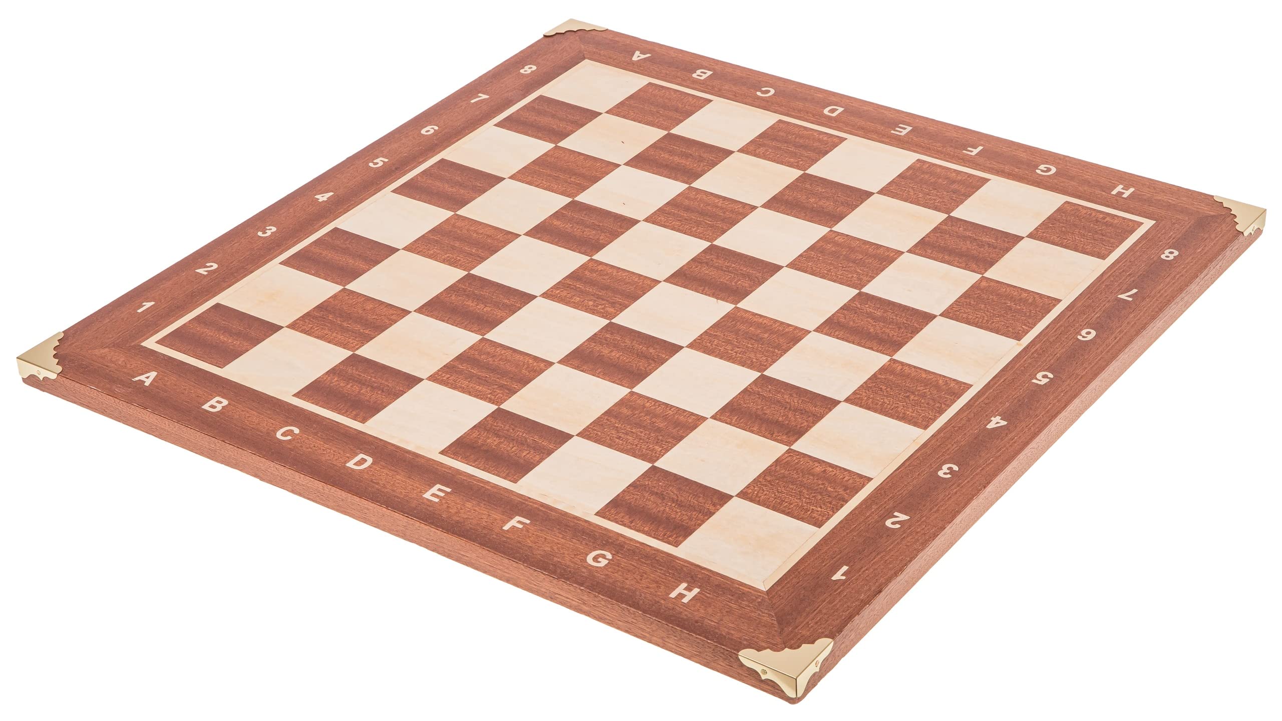 Square - Pro Schach Set Turnier Nr. 6 Mahagoni COR + 2 Extra Damen - Schachbrett + Schachfiguren Staunton 6 + Koffer - Schachspiel aus Holz