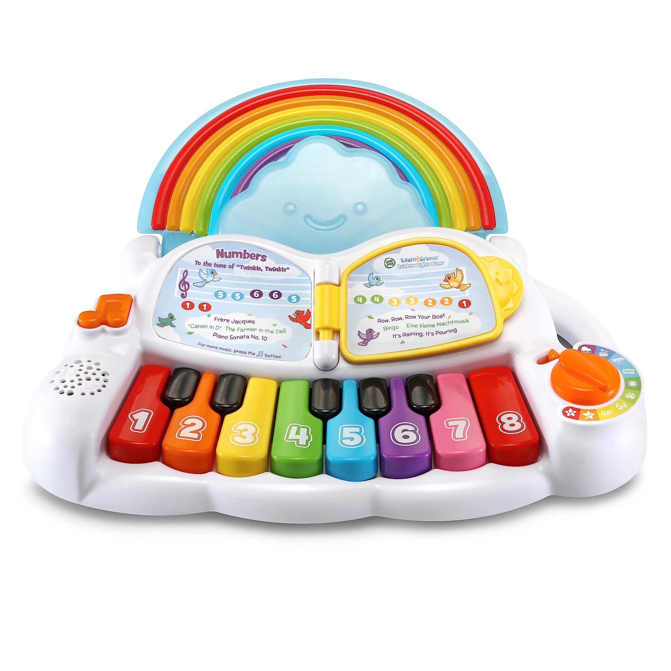 Leapfrog VTech - Piano arcoíris, Juguete Interactivo para niños +1 año, Descubre la música, Aprende Vocabulario en inglés, Versión ESP