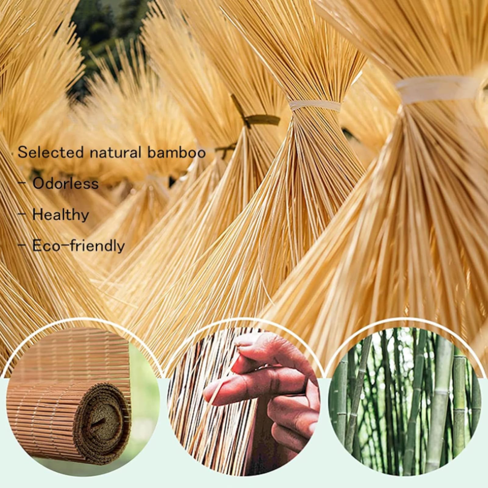 Cum Bamboo RomanNaturalny wałek bambusowy do wnętrz i na zewnątrz Przewodowe dekoracje okienne Ekologiczne zasłony bambusowe Słomka na zamówienie