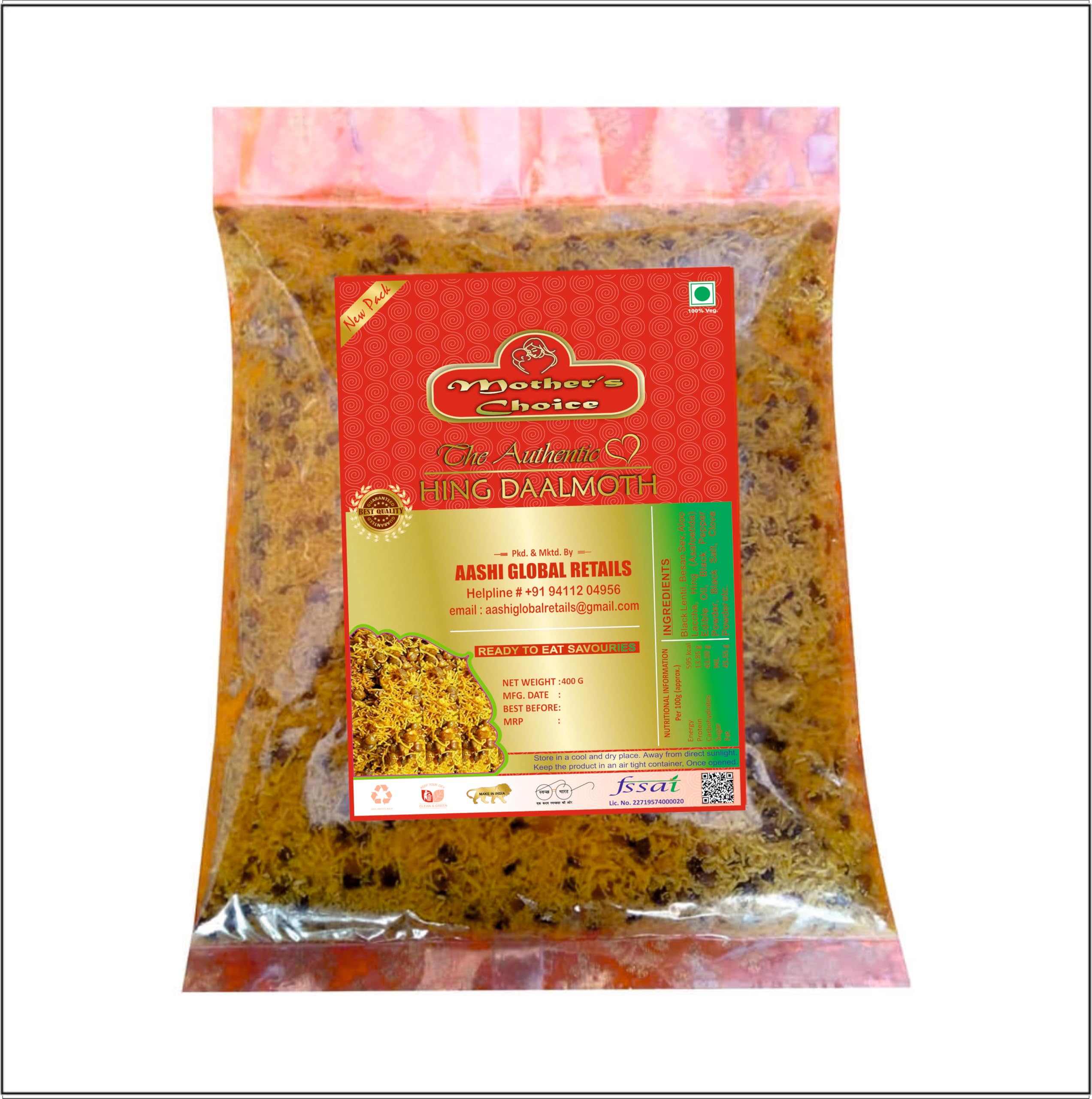 Mothers Choice Farrukhabad Famous Hing Flavour Daalmoth (400 g) (B07B3PJZZ6) Amazon Price History, Amazon Price Tracker