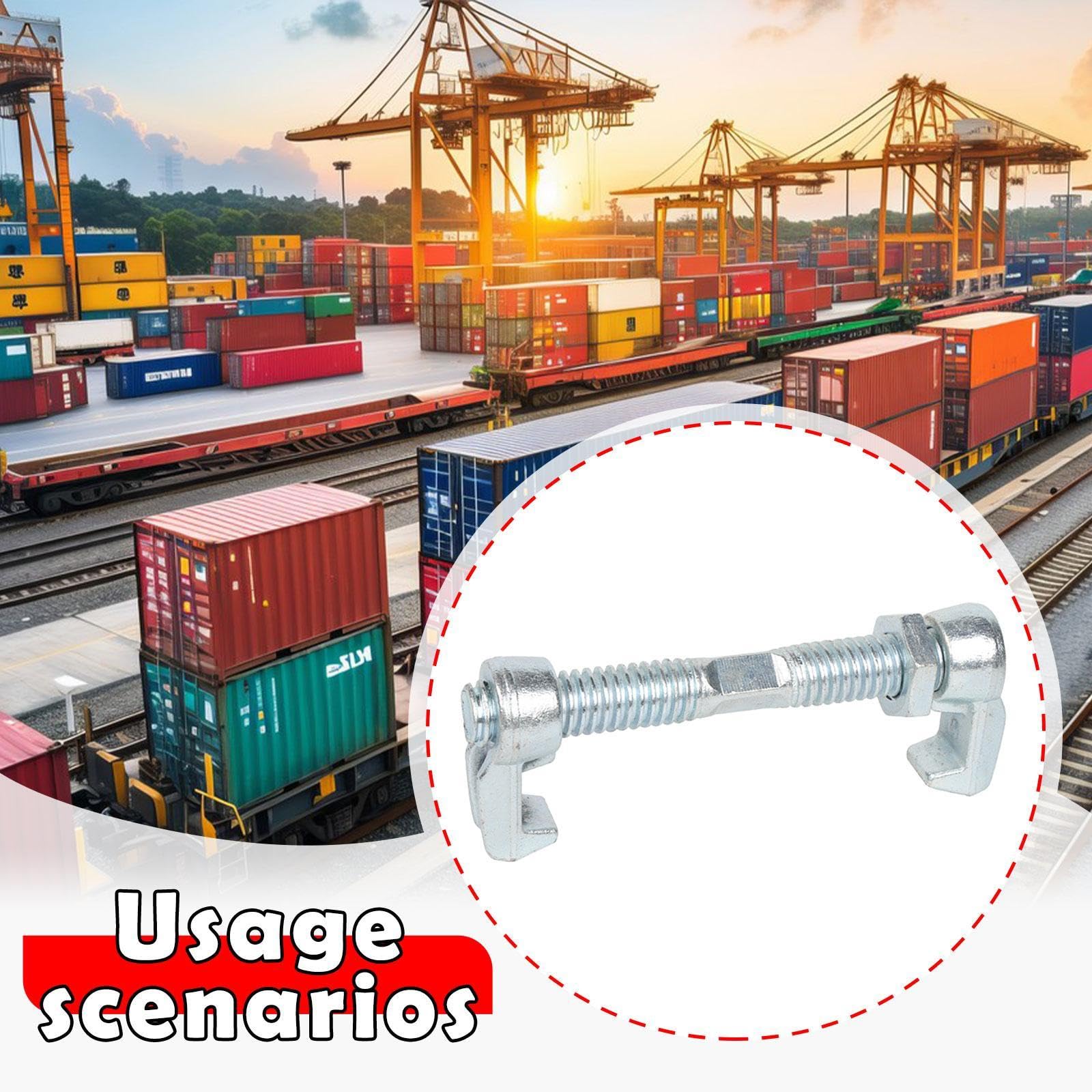 Milageto Pince de pont pour conteneur d'expédition, matériel métallique robuste, connecteur de verrouillage de pont portable de 13 pouces pour scénario