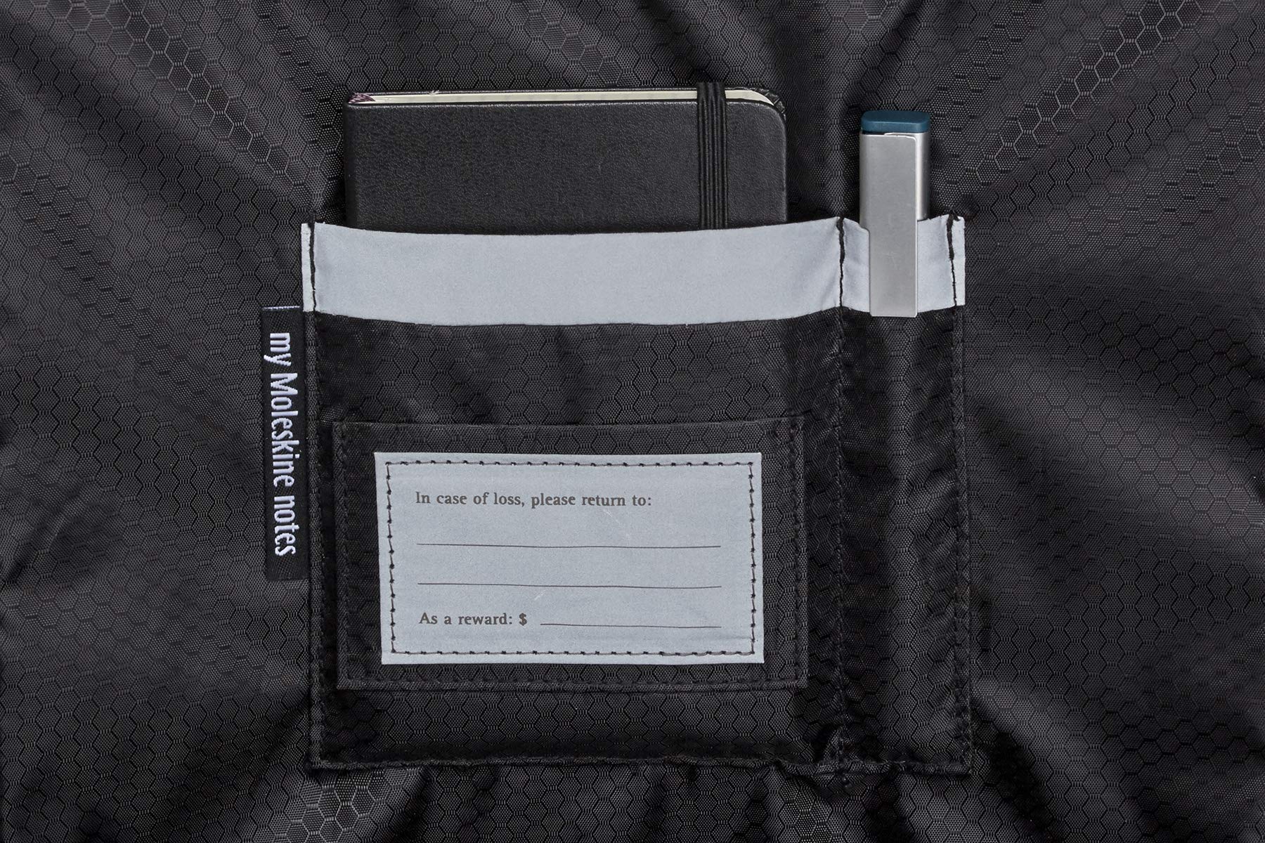 Moleskine Metro Device Bag Orizzontale Borsa Porta Pc per Laptop, Notebook, iPad e Tablet fino a 15'', Borsa a Tracolla Impermeabile, 40 x 29 x 6 cm, Nero