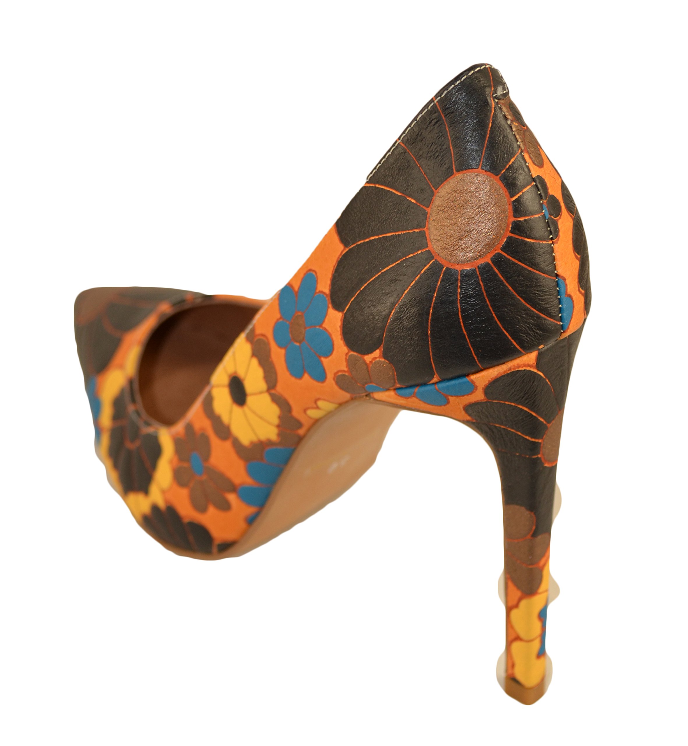 Dulce Yellow Black Printed Leather (39 EU)