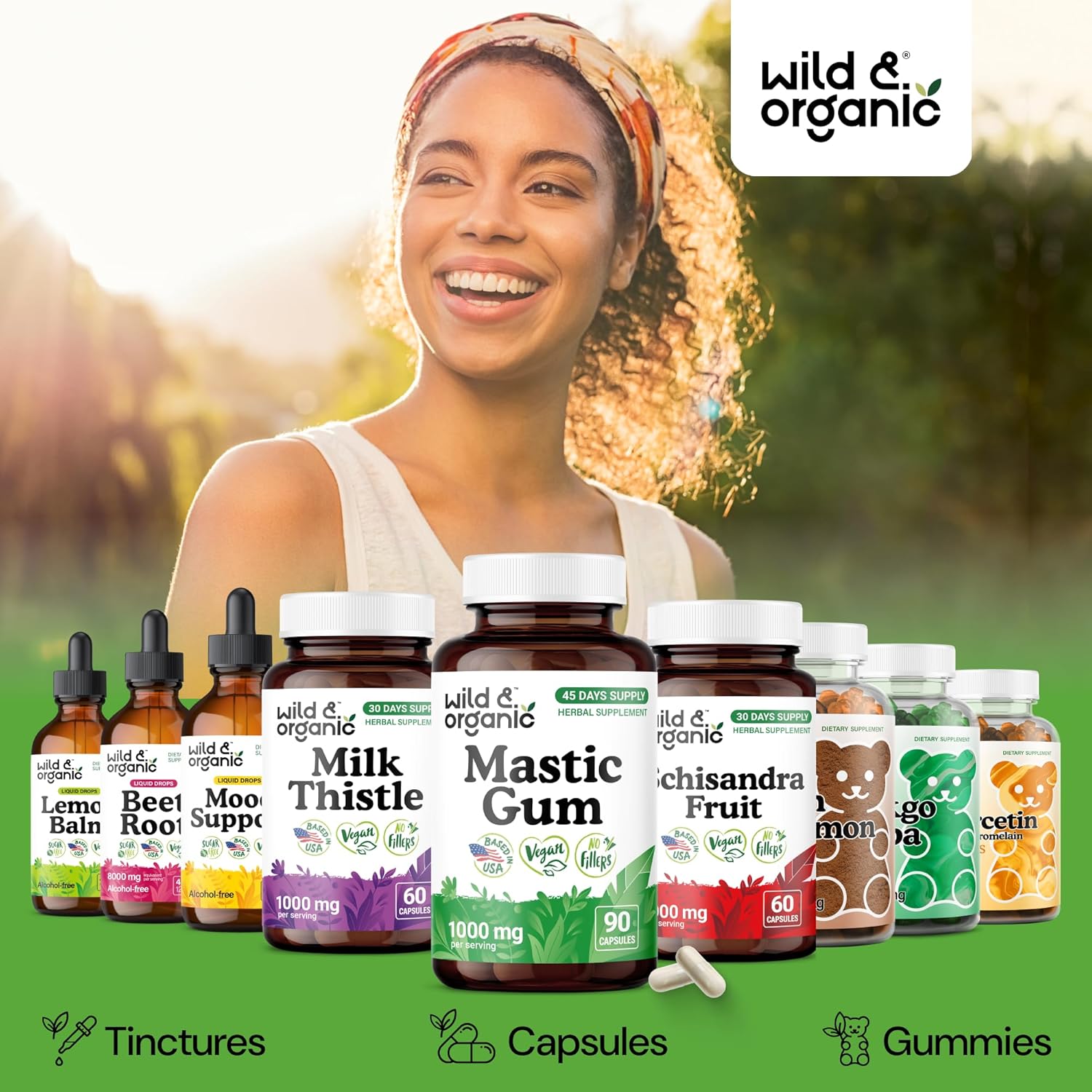 Wild & Organic Mastic Gum Capsules - 1000 mg Mastic Gum Supplement for Gut Support - 45 Days of Supply - 90 Vegan Resin Capsules - No Fillers, Non-GMO, Gluten-Free - Image 6