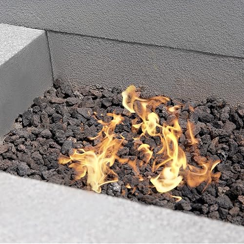 Miniatura 8 de Rocas de lava natural de 5 libras, gránulos de piedra de fuego para suelos de jardinería, rocas de lava volcánicas, ideal para chimeneas, pozos de