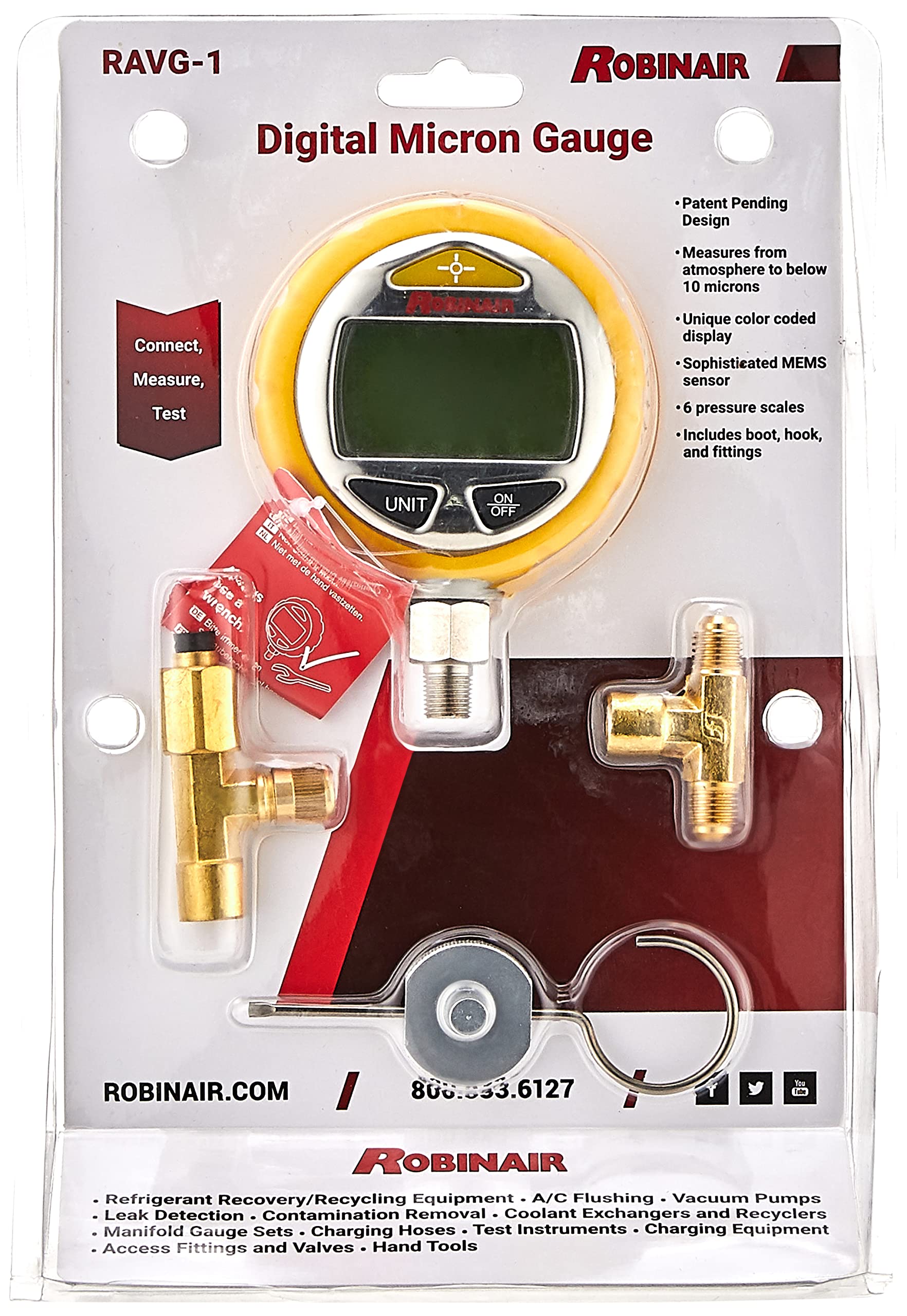 Robinair RAVG1 Digital Micron Vacuum Gauge Buy Online in United Arab