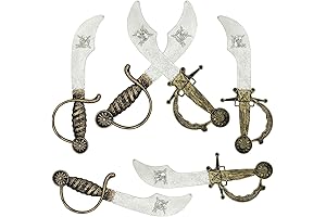 6 pcs Plastic Pirate Swords Set – Immerse Your Child in a Swashbuckling Adventure!