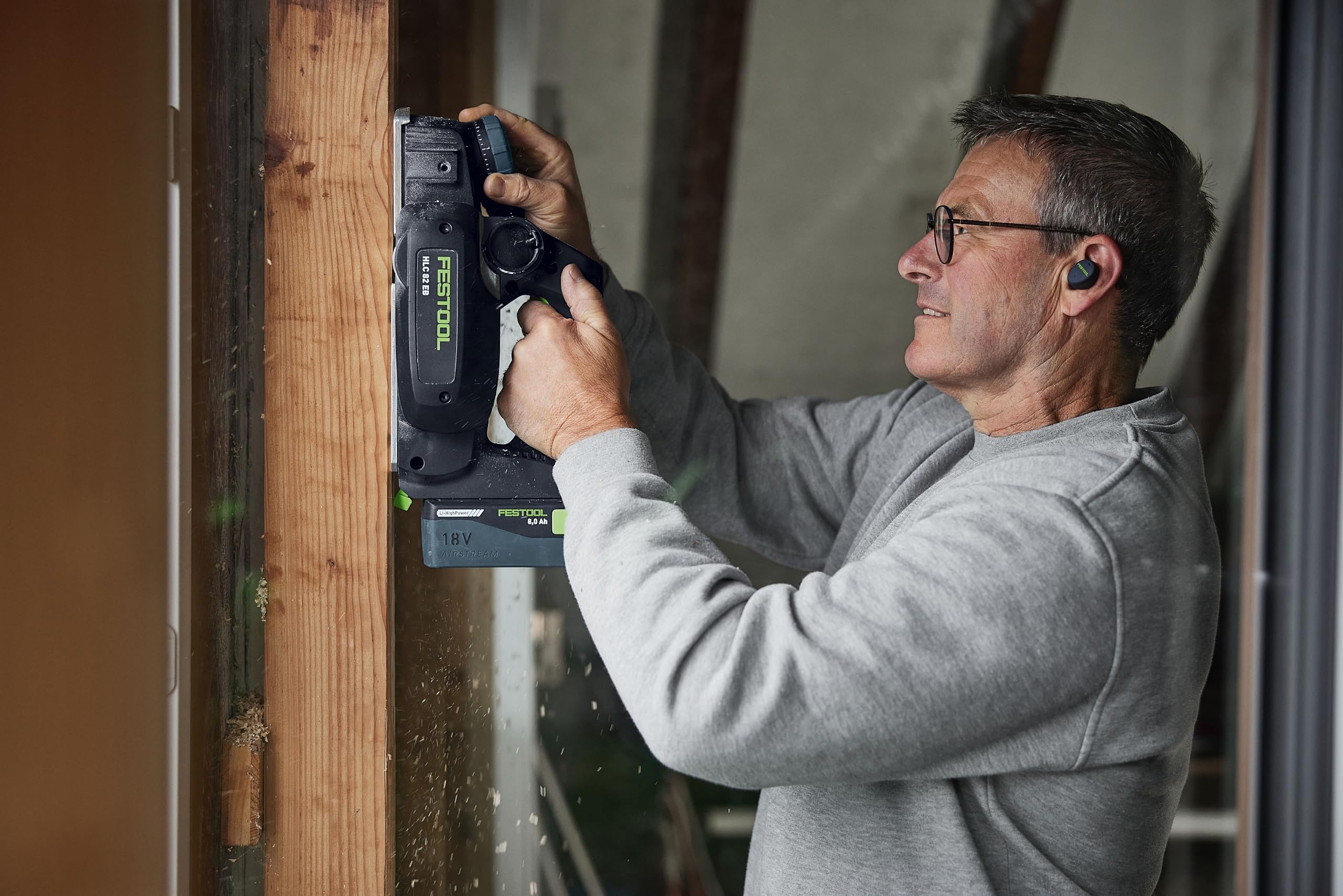 Festool Rabot sans fil HLC 82 EB - Basic-Set, Ref. 578600
