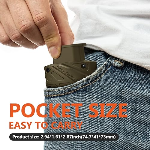 Miniatura 5 de Ludex Cargador de velocidad de cargador para Glock 0.354 in.40. Compatible con Glock 17, 18, 19, 22, 23, 24, 26, 27, 34, 35, 45 y 47