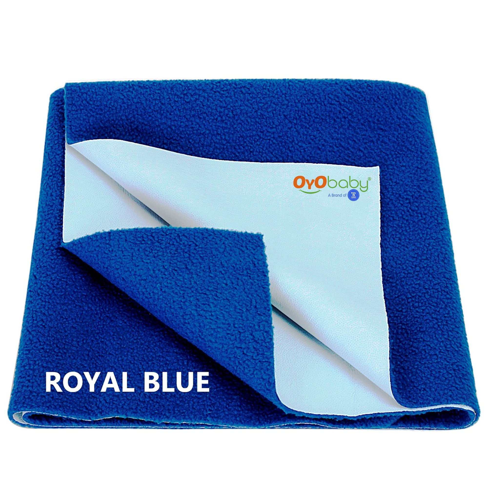 OYO Baby Waterproof Bed Protector Quickly Dry Sheet Royal Blue XL Size (200cm x 140cm)