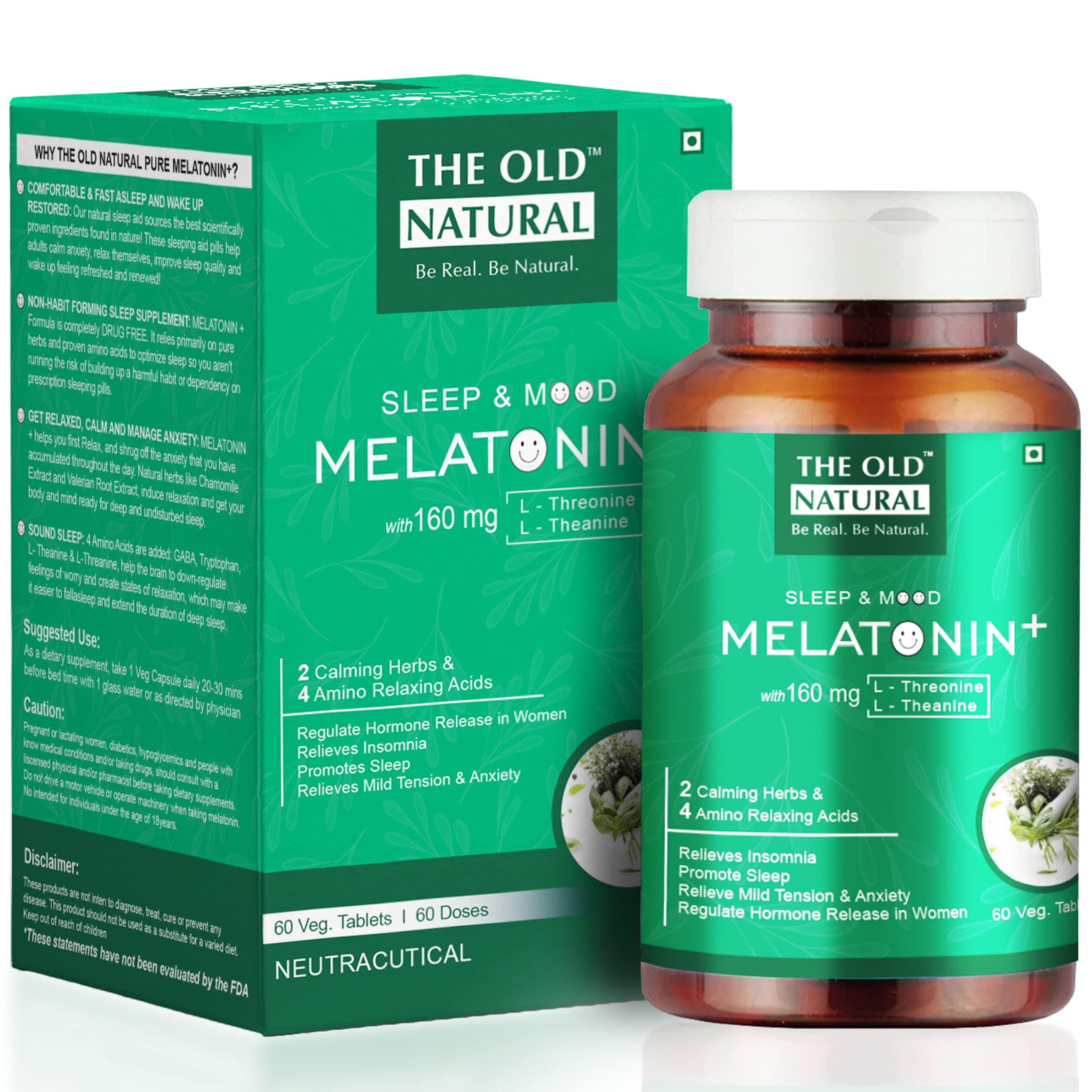 The Old Natural Melatonin Sleeping Pills Melatonin 5Mg With Tagara 125Mg (300 best sleeping tablet) II (Pack of 5 bottles) (B0B2F1HSLW) Amazon Price History, Amazon Price Tracker