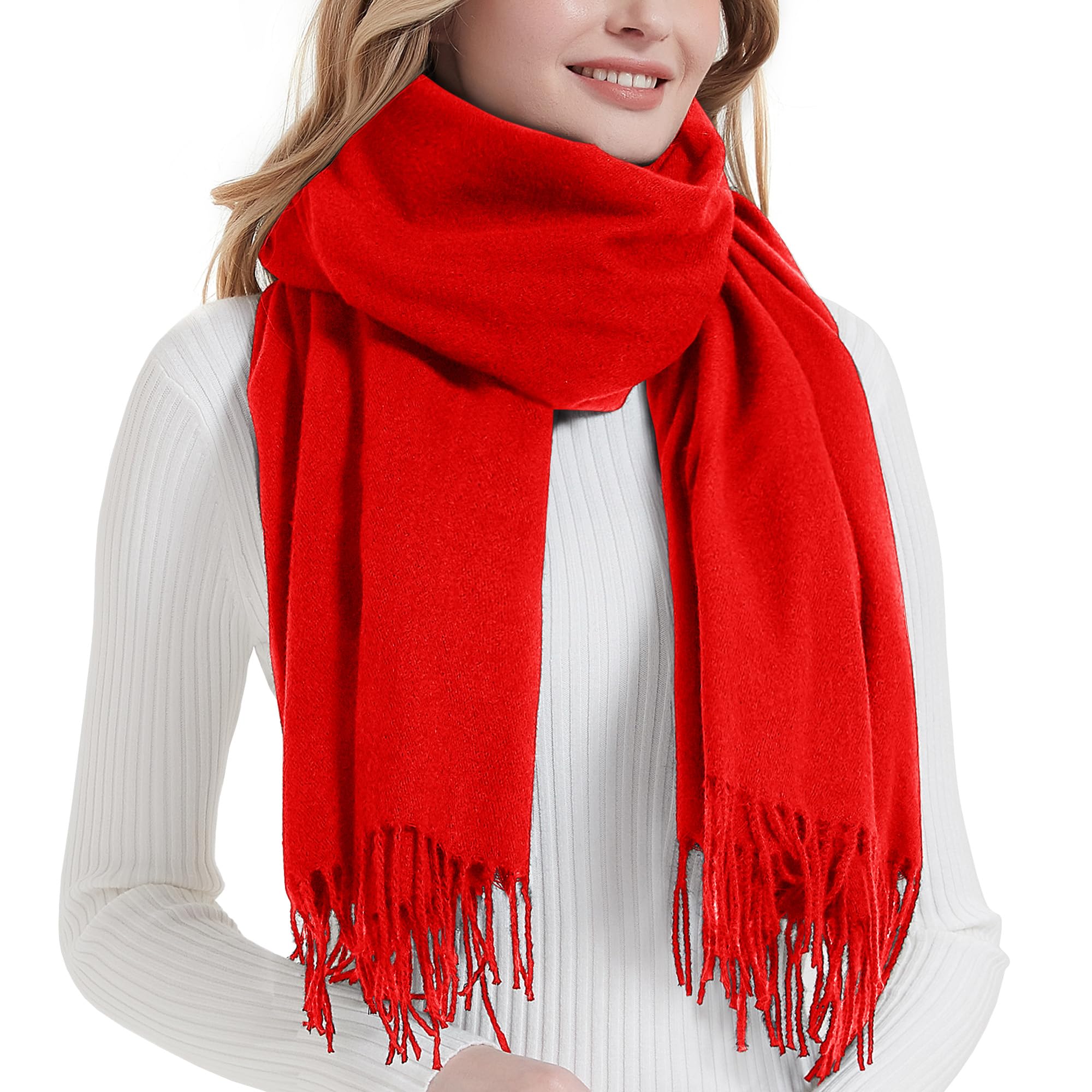 Landisun Scarf for Women Winter Pashmina-Shawl Wraps Winter Cashmere Wedding Warm Christmas