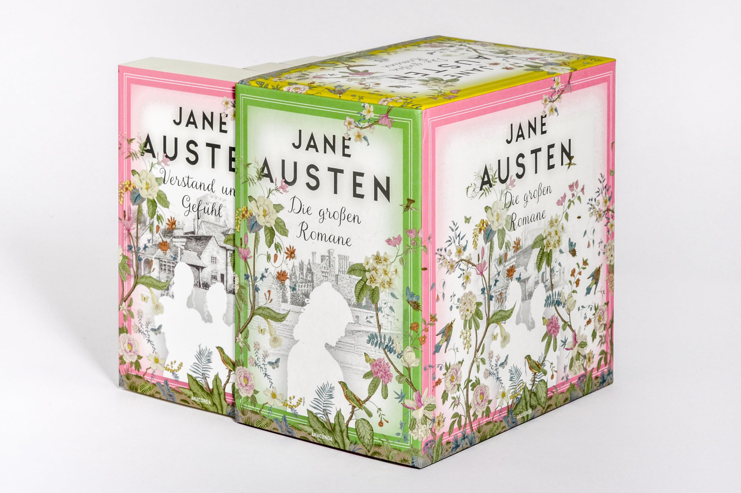 Jane Austen, Die großen Romane: Verstand und Gefühl - Stolz und Vorurteil - Mansfield Park - Emma - Northanger Abbey - Überredung (6 Bände im Schuber)