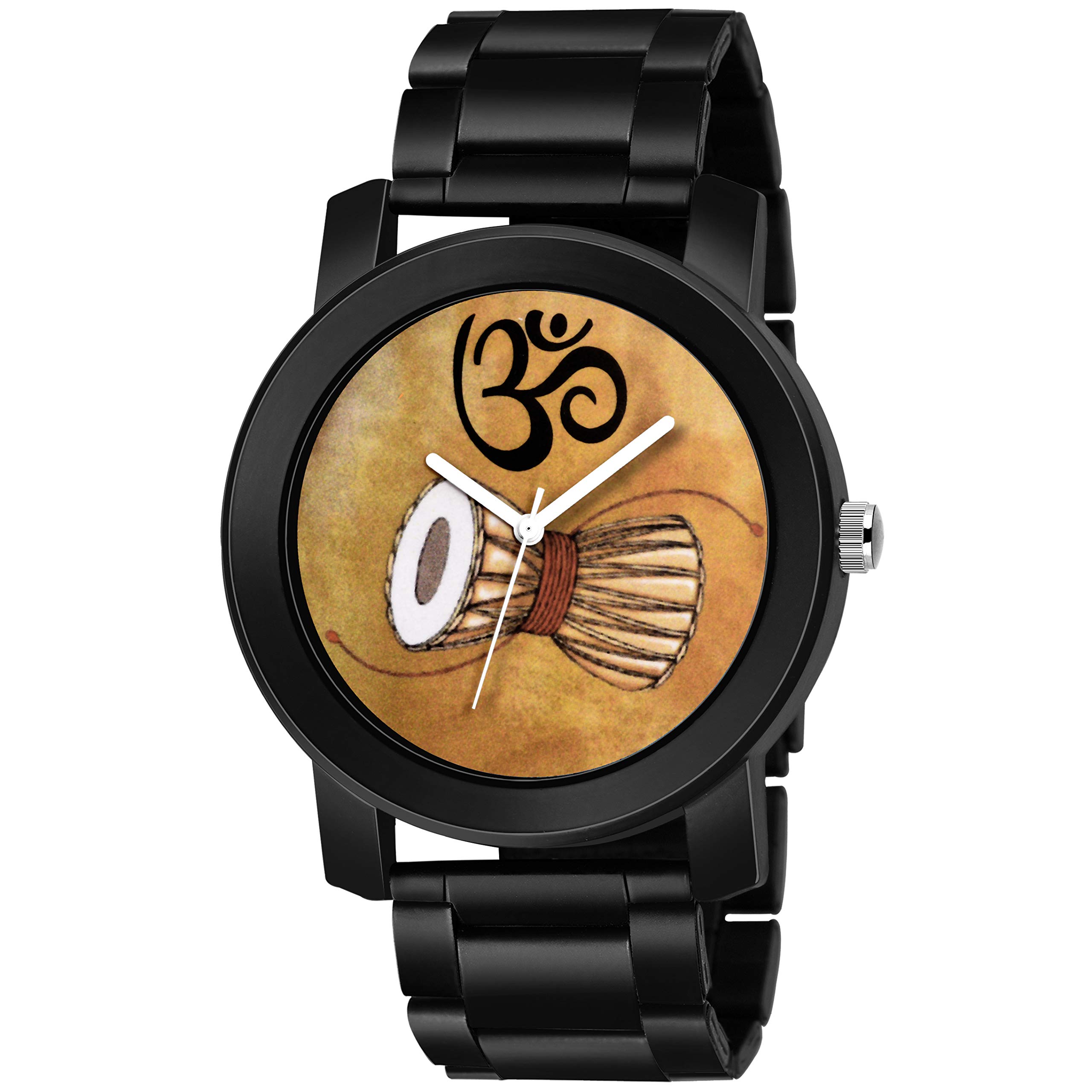 SWADESI STUFF Analogue Brown Dial Damru Metal Strap Watch for Men and Boy (B07Q6R7H9T) Amazon Price History, Amazon Price Tracker