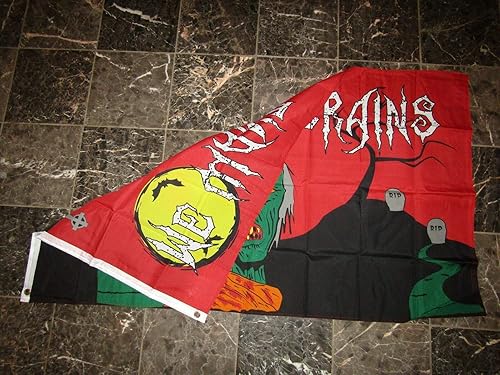 Miniatura 3 de Trade Winds Bandera de zombi de Halloween de 3 x 5 pies para interiores y exteriores, pancarta Me Want Brains Monsters, 3 x 5 pulgadas, resistente a