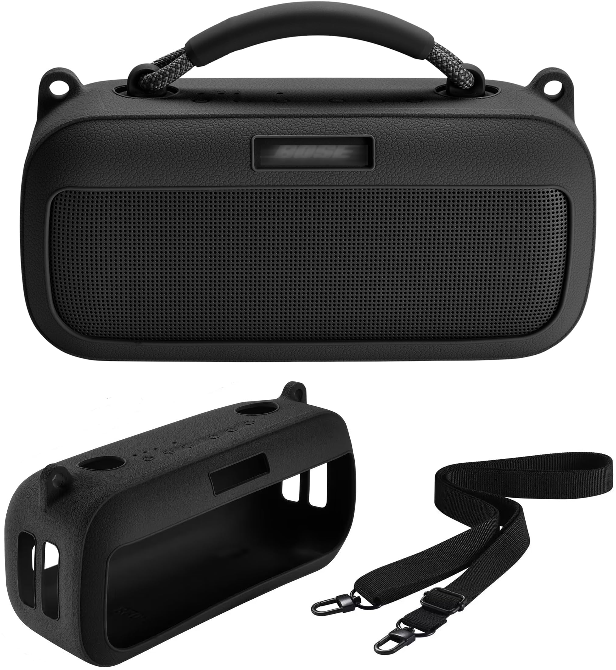 AZTOPA Protective Cover Travel Carrying Case Compatible with New Bose SoundLink Max Portable Speaker (Black Case)