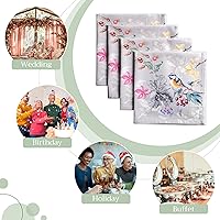 Vista 67 de Maison d' Hermine - Juego de 4 servilletas 100 % de tela de algodón lavable, decorar o regalar, hogar, cocina, comedor, fiestas de cóctel