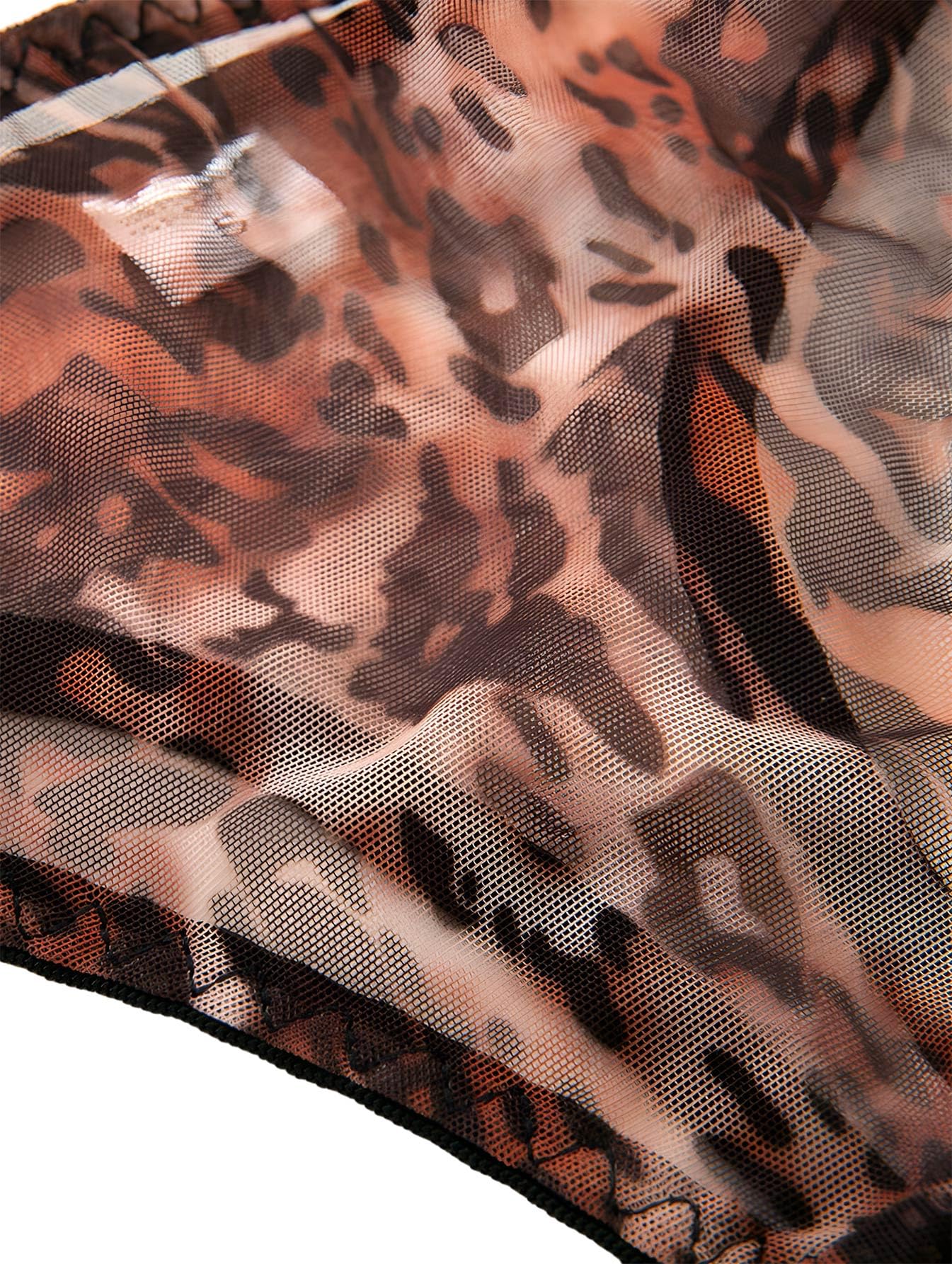 Lilosy Sexy Mesh Sheer Underwire Push Up Lingerie Set Lingerie Set