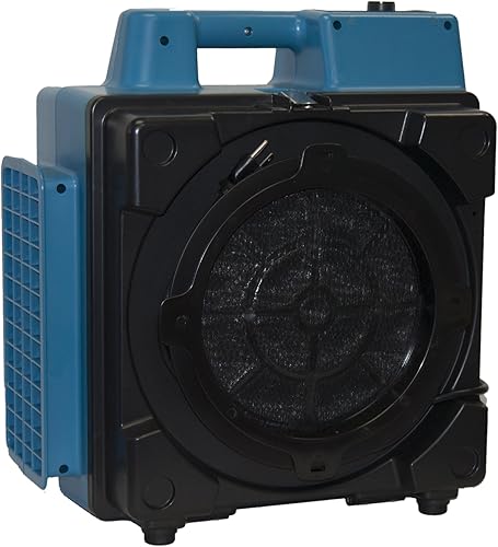 XPOWER X-2380 Pro Clean Eco Filtro lavable 3 etapas Sistema de purificador de filtración, máquina de aire negativo, limpiador Airbourne, mini